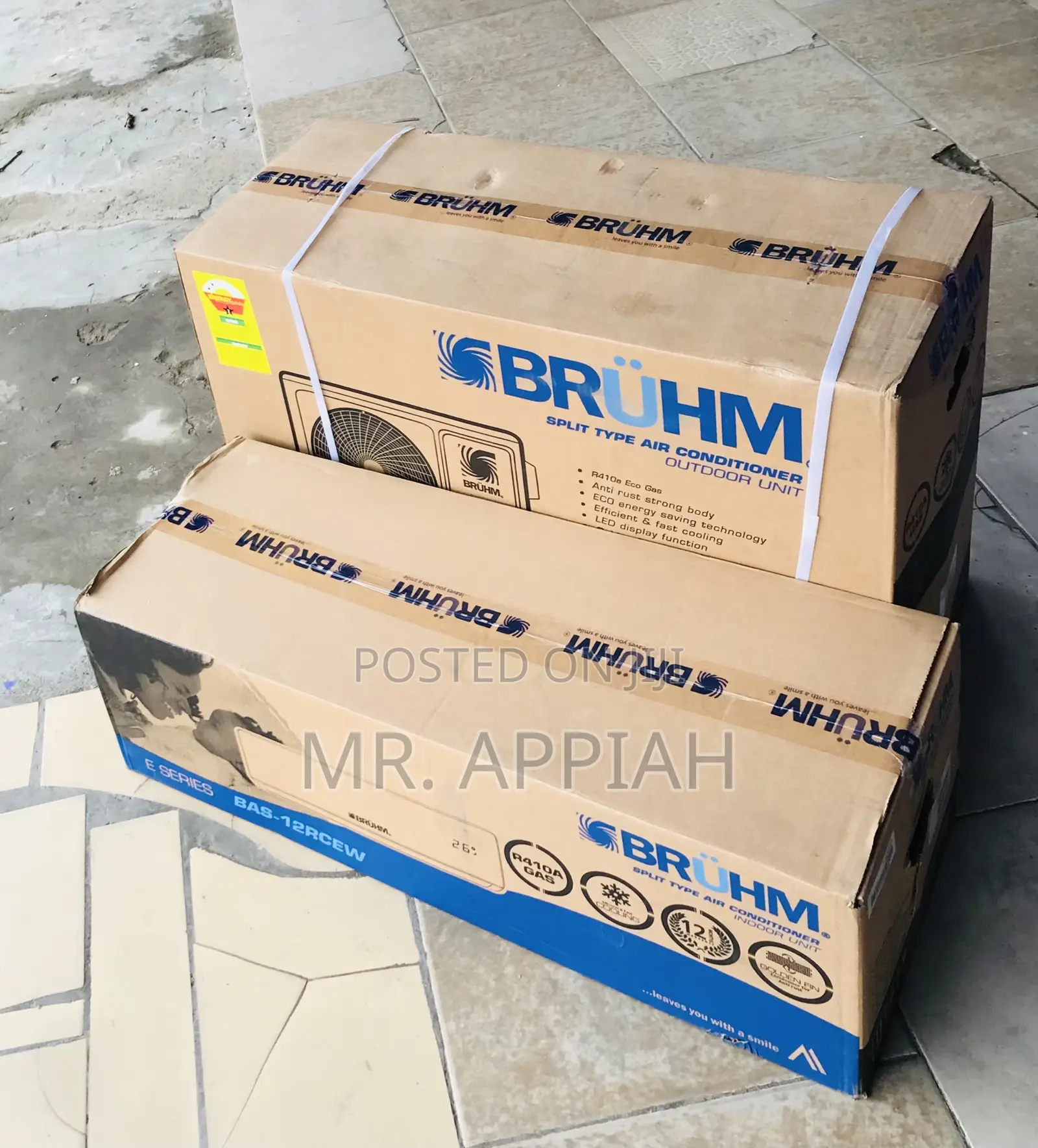 Sealed in Box Bruhm 1.5hp Split Inverter Air Conditioner.