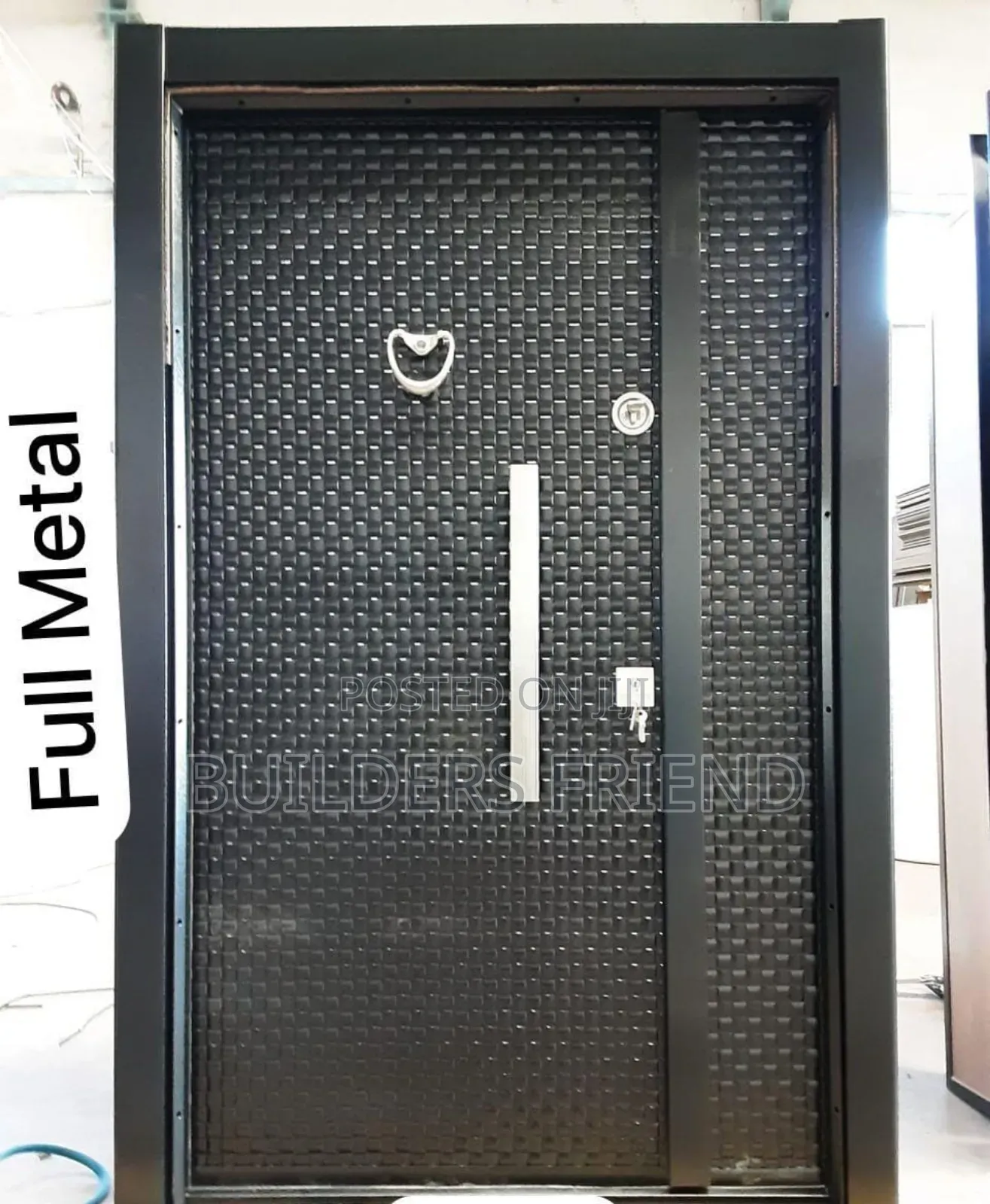 Turkish Heavyduty Full Metal One Half Security Door Set