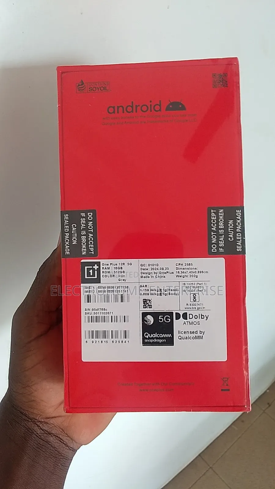 New OnePlus 12R 256 GB Gray