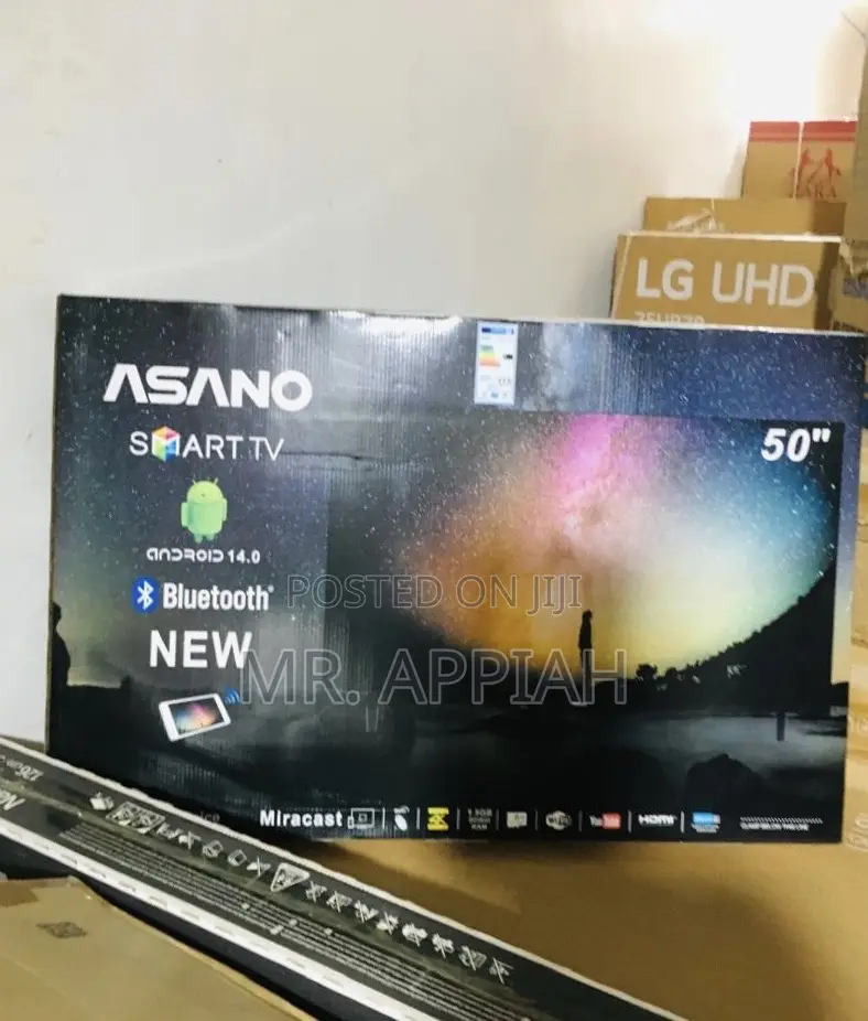 Efficient Asano 50 Inch Uhd Smart Electric Television.