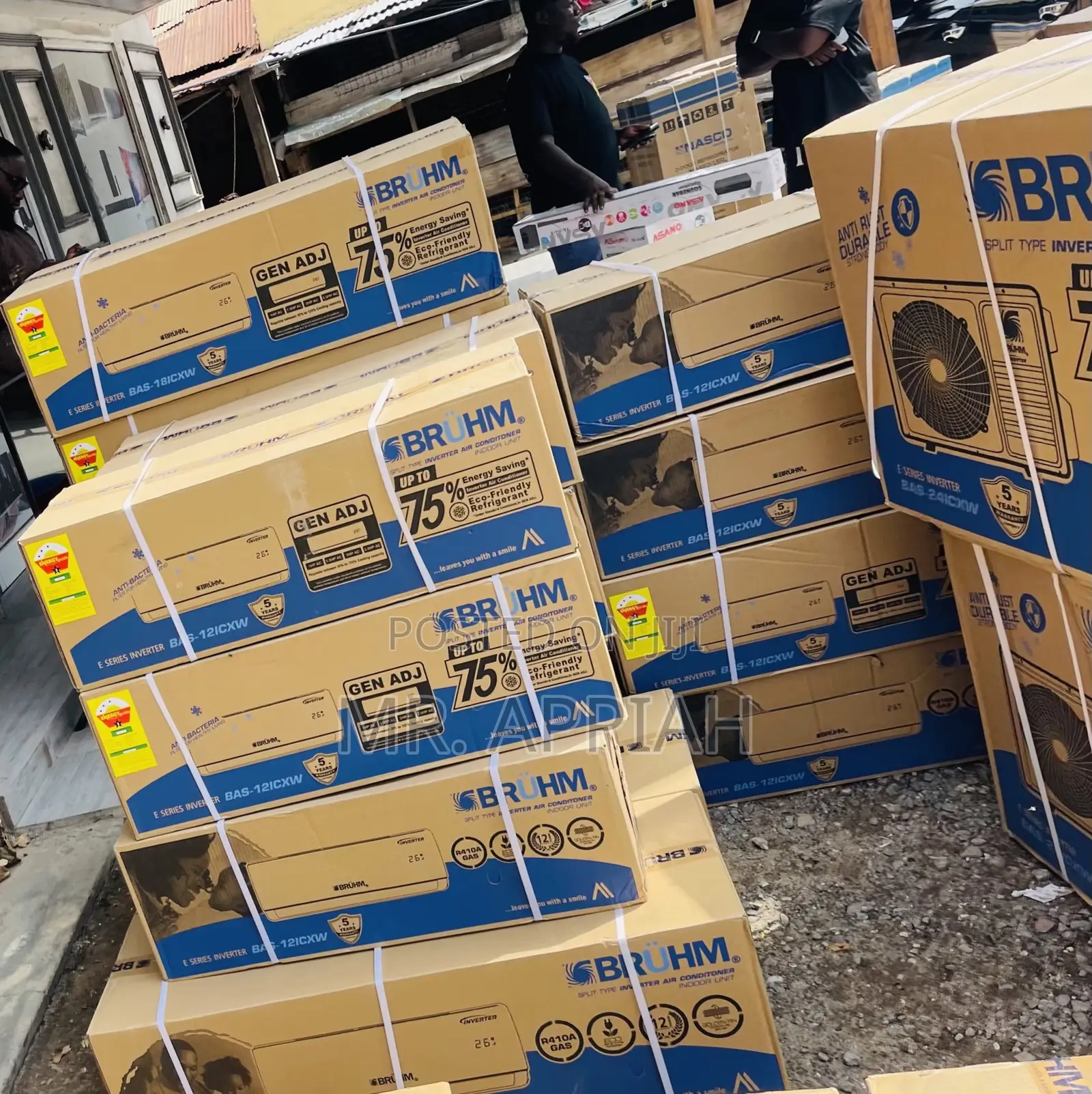 Efficient Bruhm 1.5hp Split Type Air Conditioner(R410).
