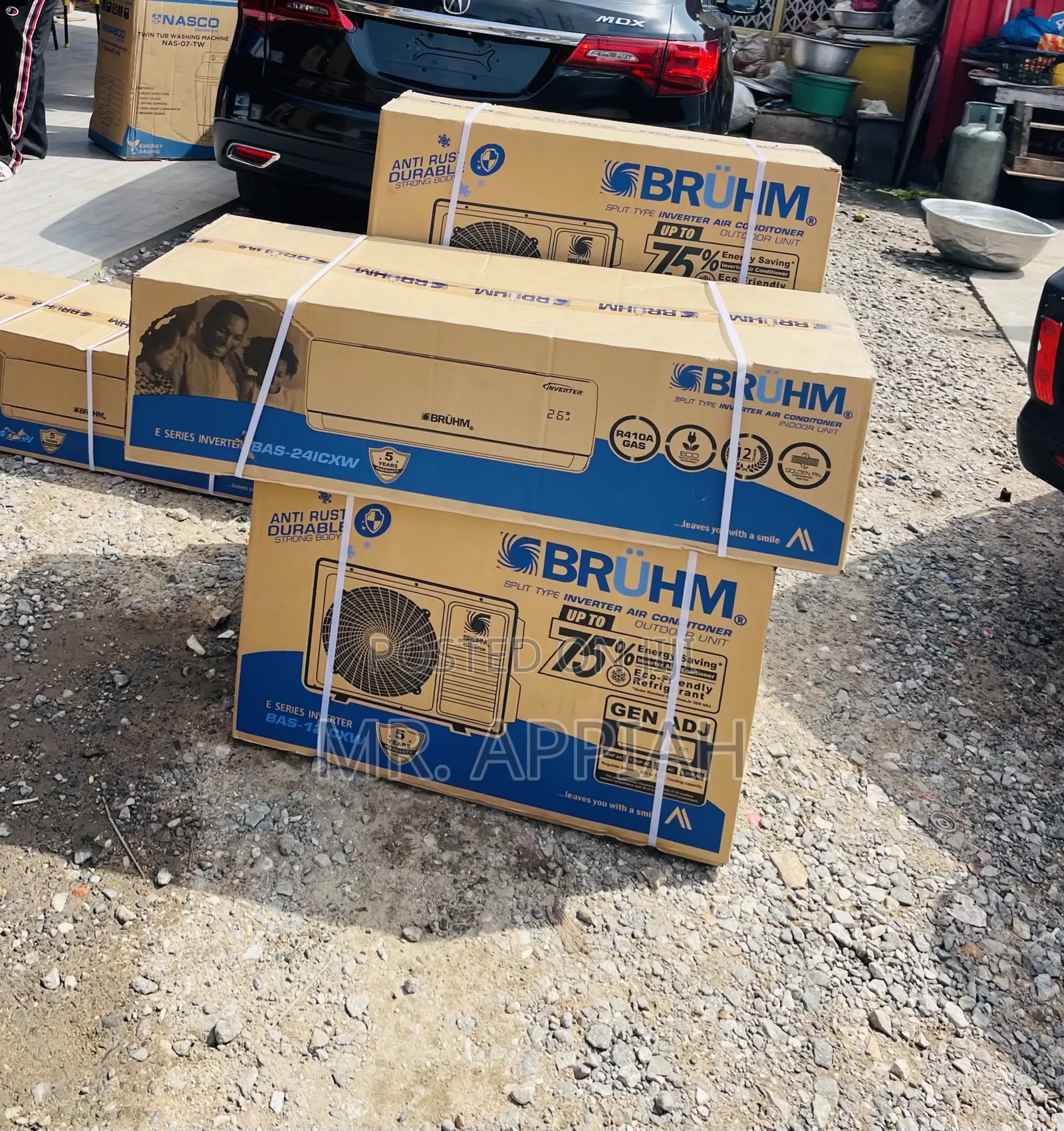 Ultra Fast Cooling Bruhm 1.5hp Split Type Air Conditioner.