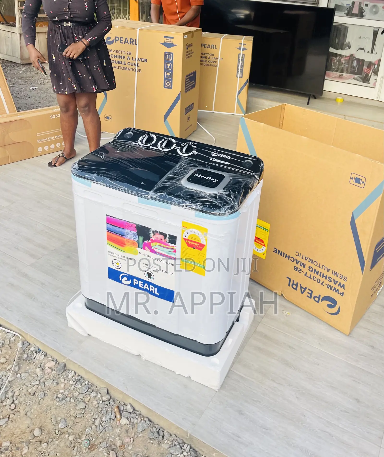 Super Quality Pearl 7kg Twin Top Electric Washing Machine.