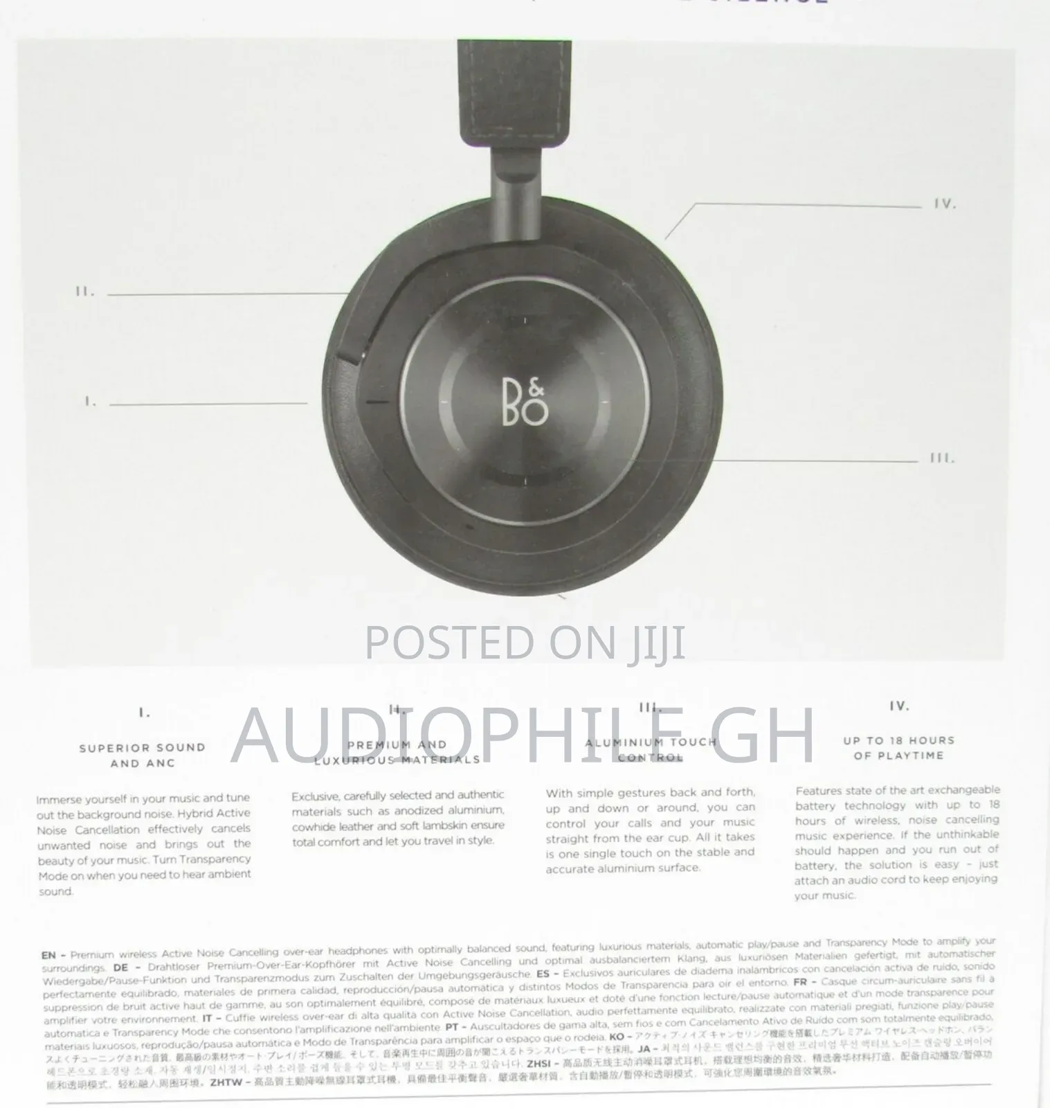 Bang Olufsen Beoplay H9i Active Noise Cancelling Headphone