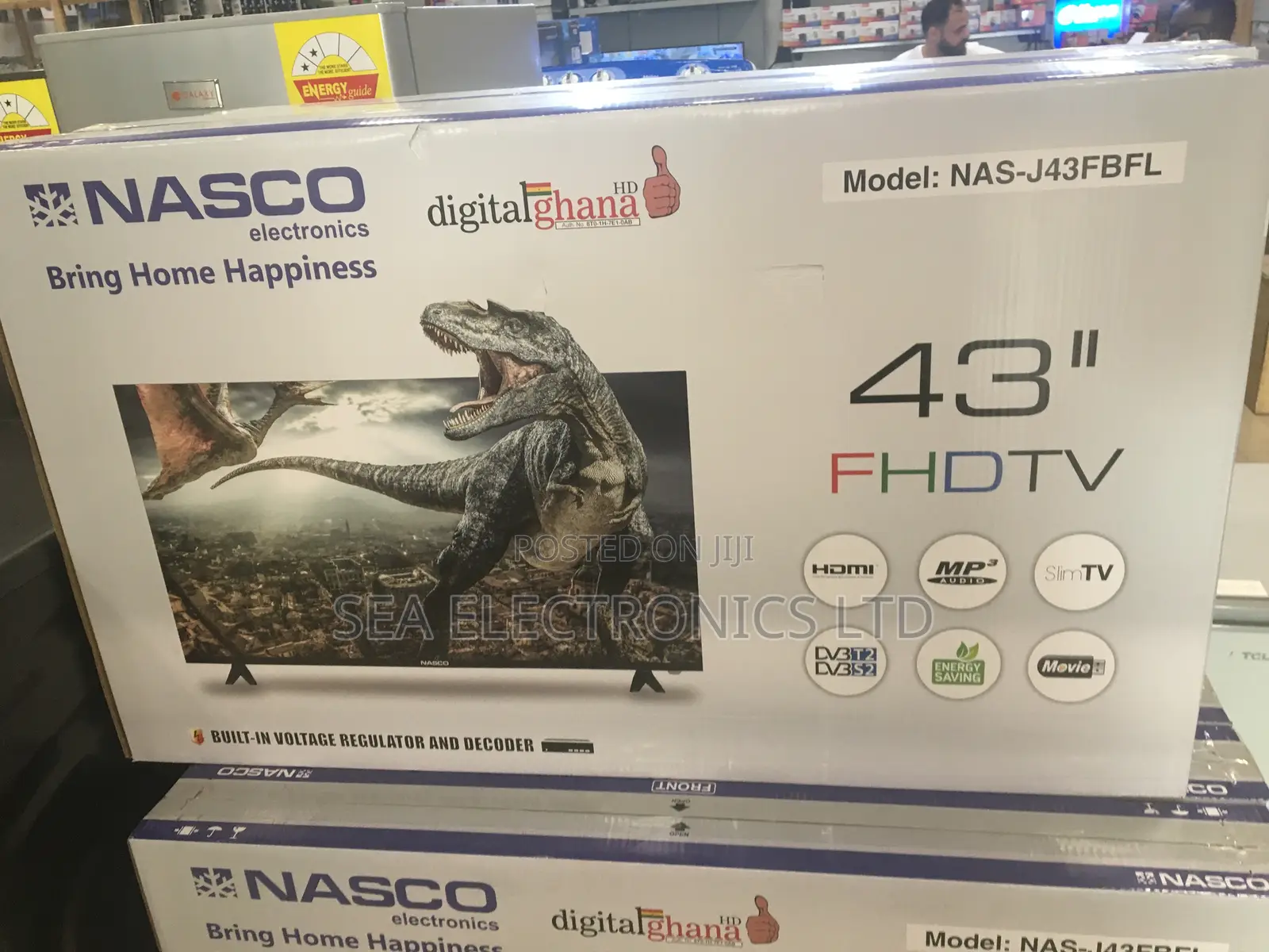 Nasco 43" FHD DVB T2 Satellite LED TV