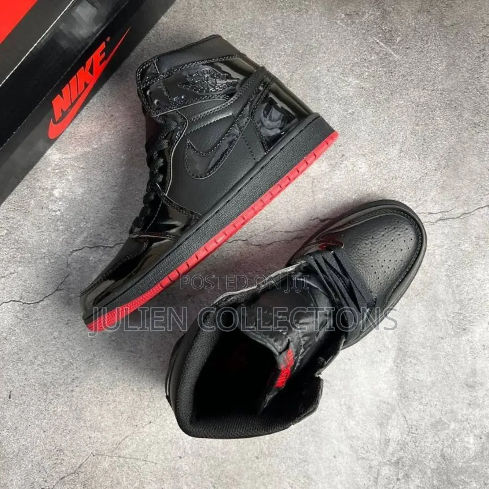 Jordan Retro 1 Mirror Black and Red
