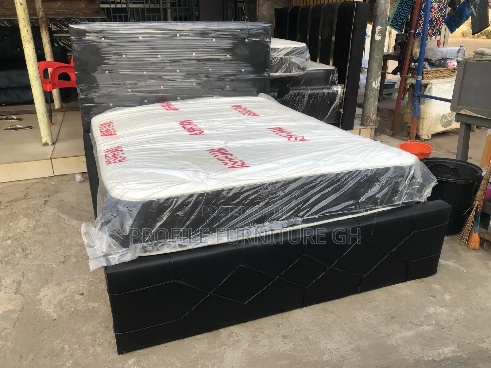 Elegant Double Bedframe And Mattress//Free Delivery