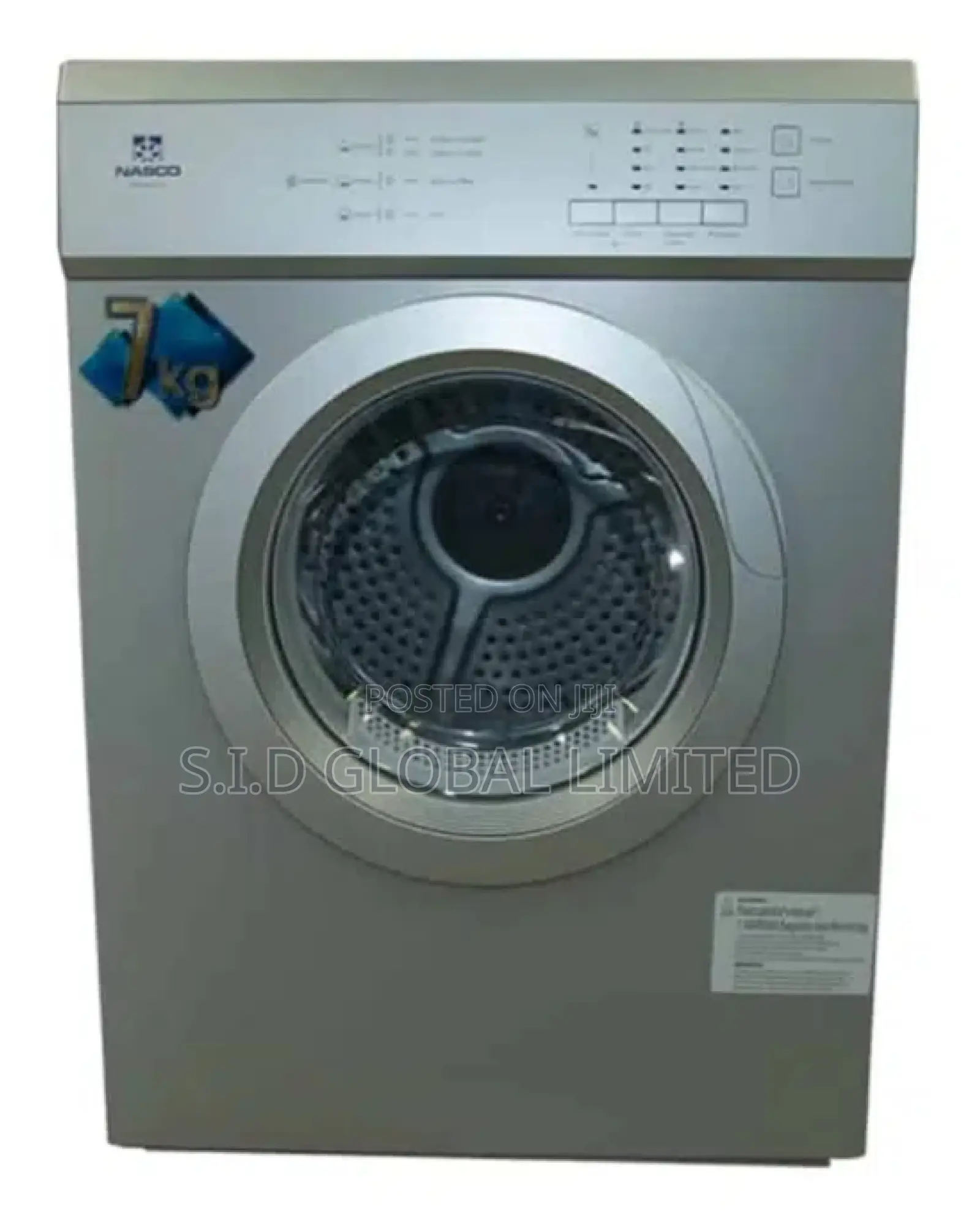 Newly Arrive Nasco 7kg Front Load Dryer Machine
