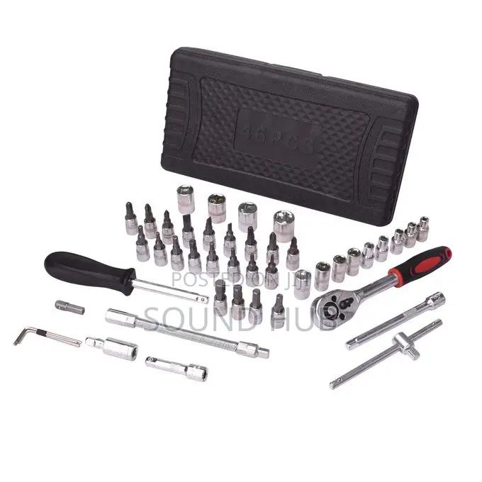Hand Tool Kit Home Socket Wrench Set Car Repair Tool Box
