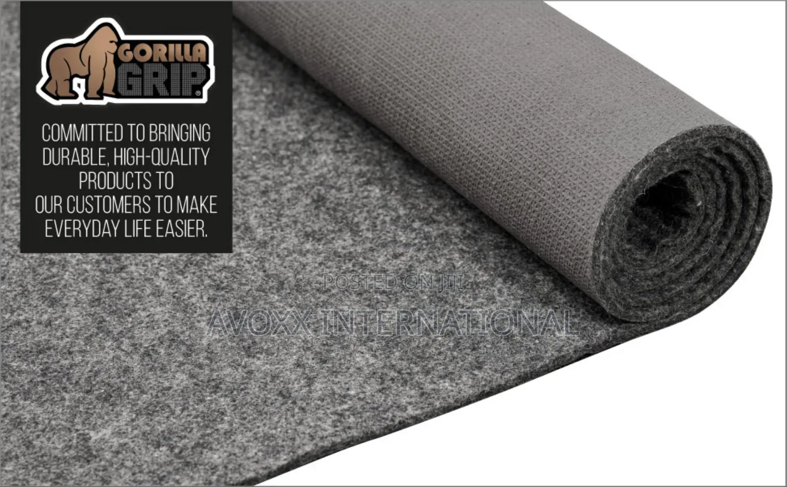 Gorilla Grip Felt Stay in Place Slip Resistant Rug Pad 5"X7"