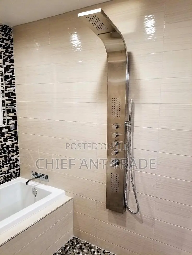 Bow Shower. Curved Silver Shower