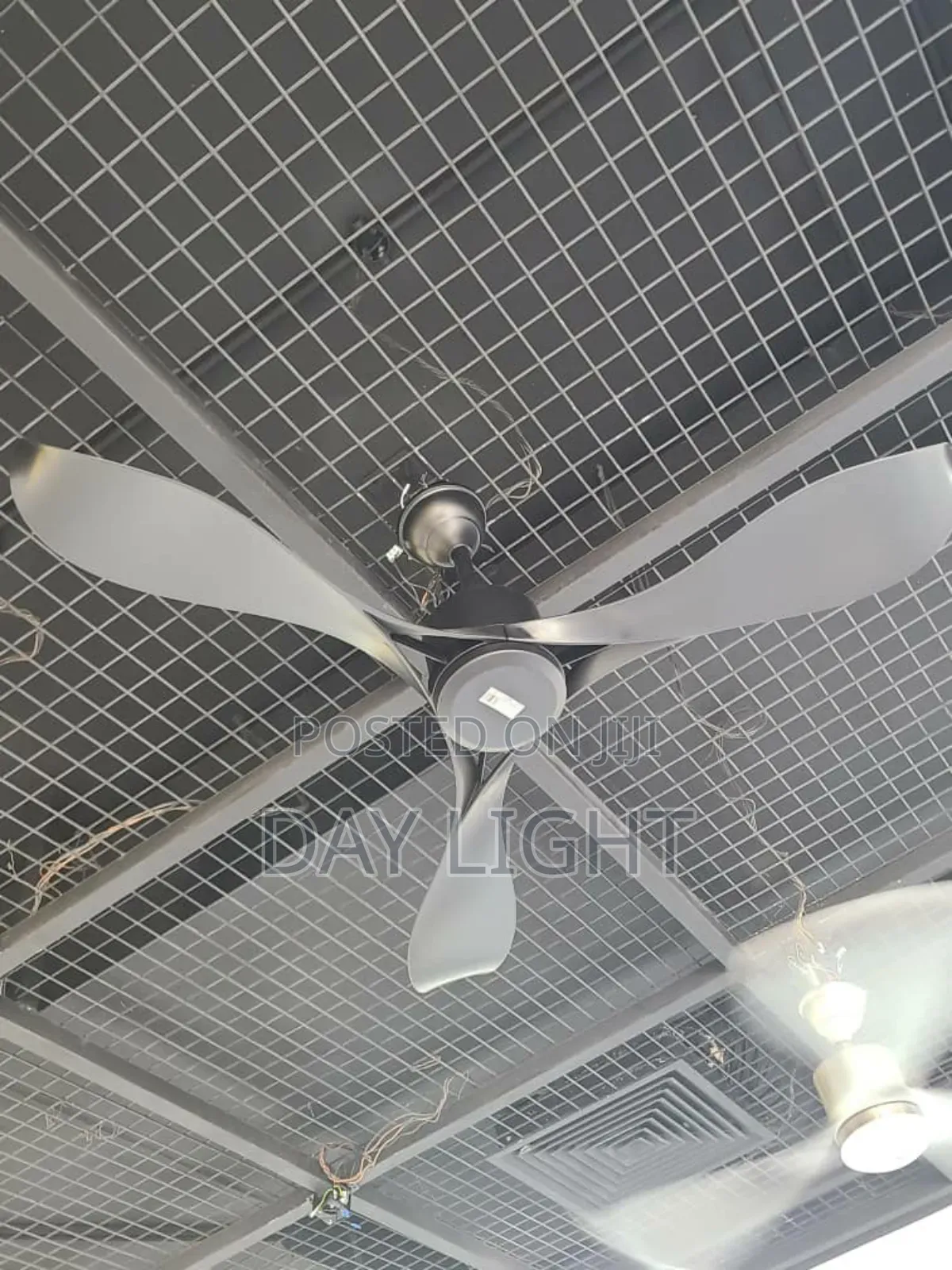 Luxurious Black Remote Control Ceiling Fan.