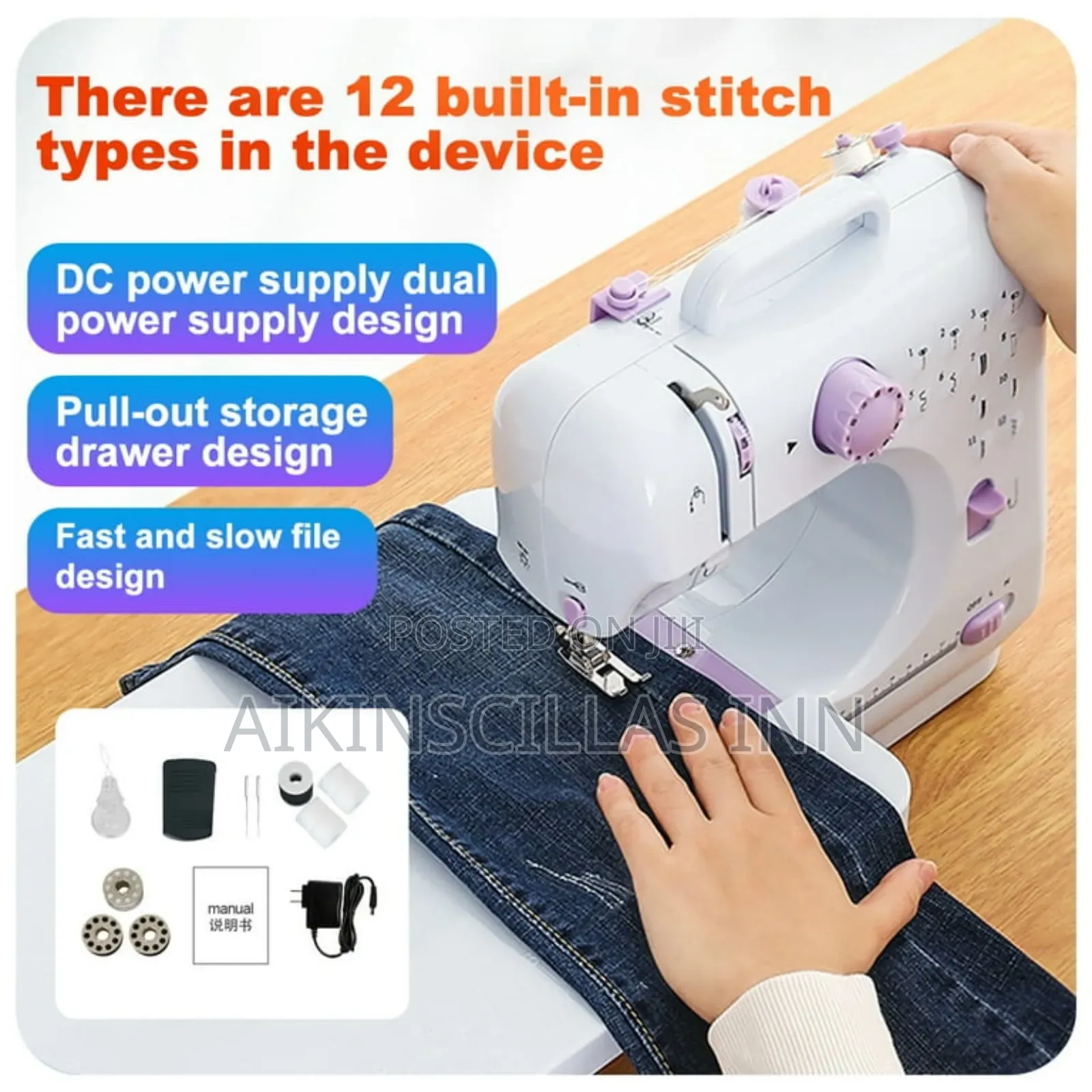Mini Sewing Machine With Board