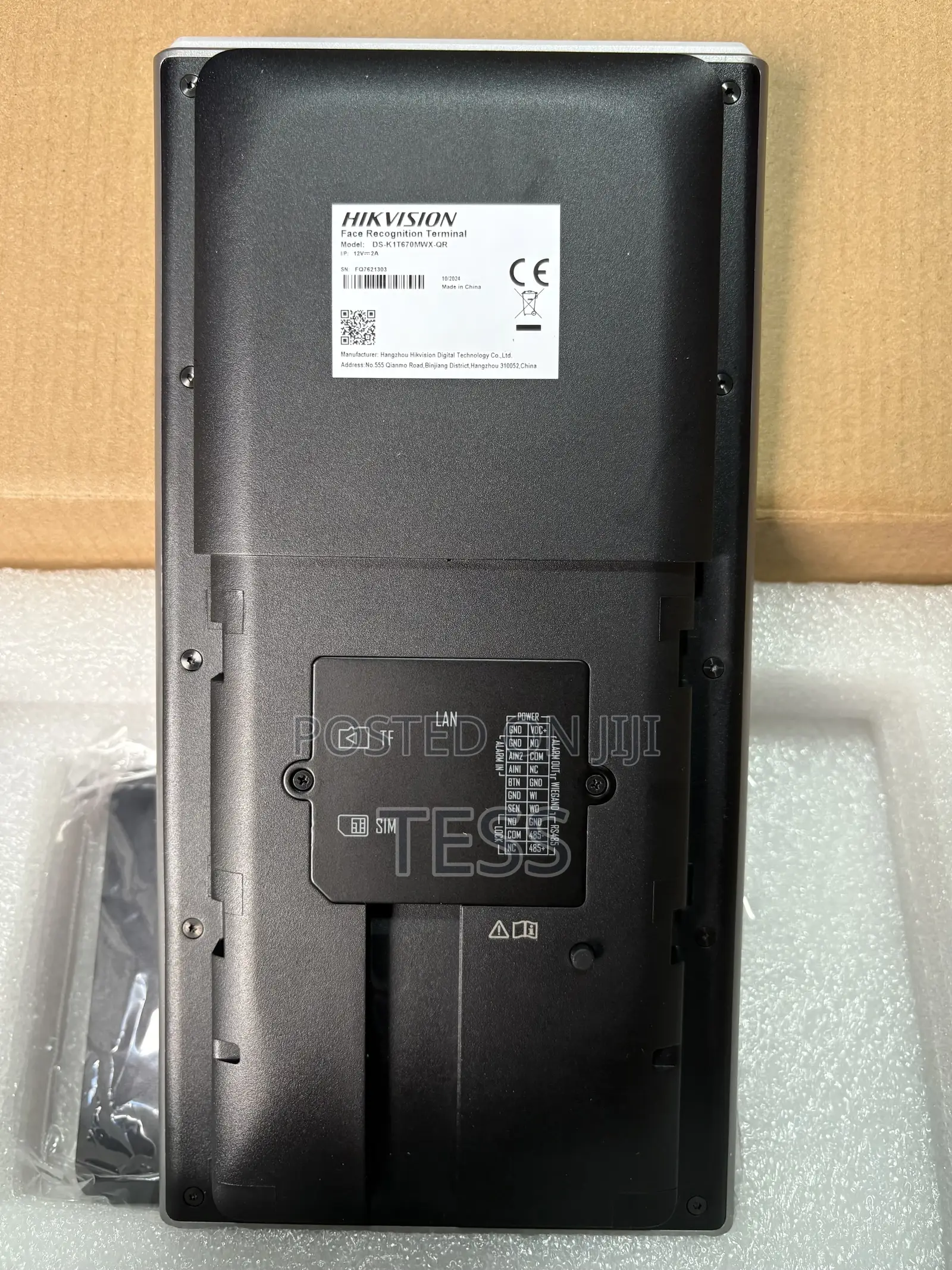 Hikvision Face Recognition Terminal Ds-K1t670mwx-Qr