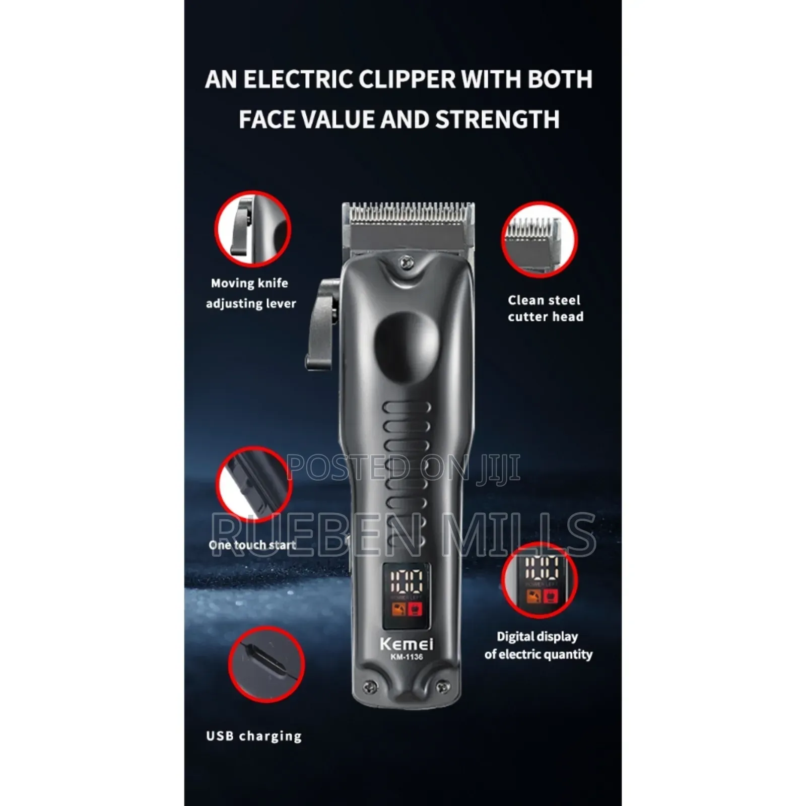 Classic New Design Kemei Professional Barbering Machine