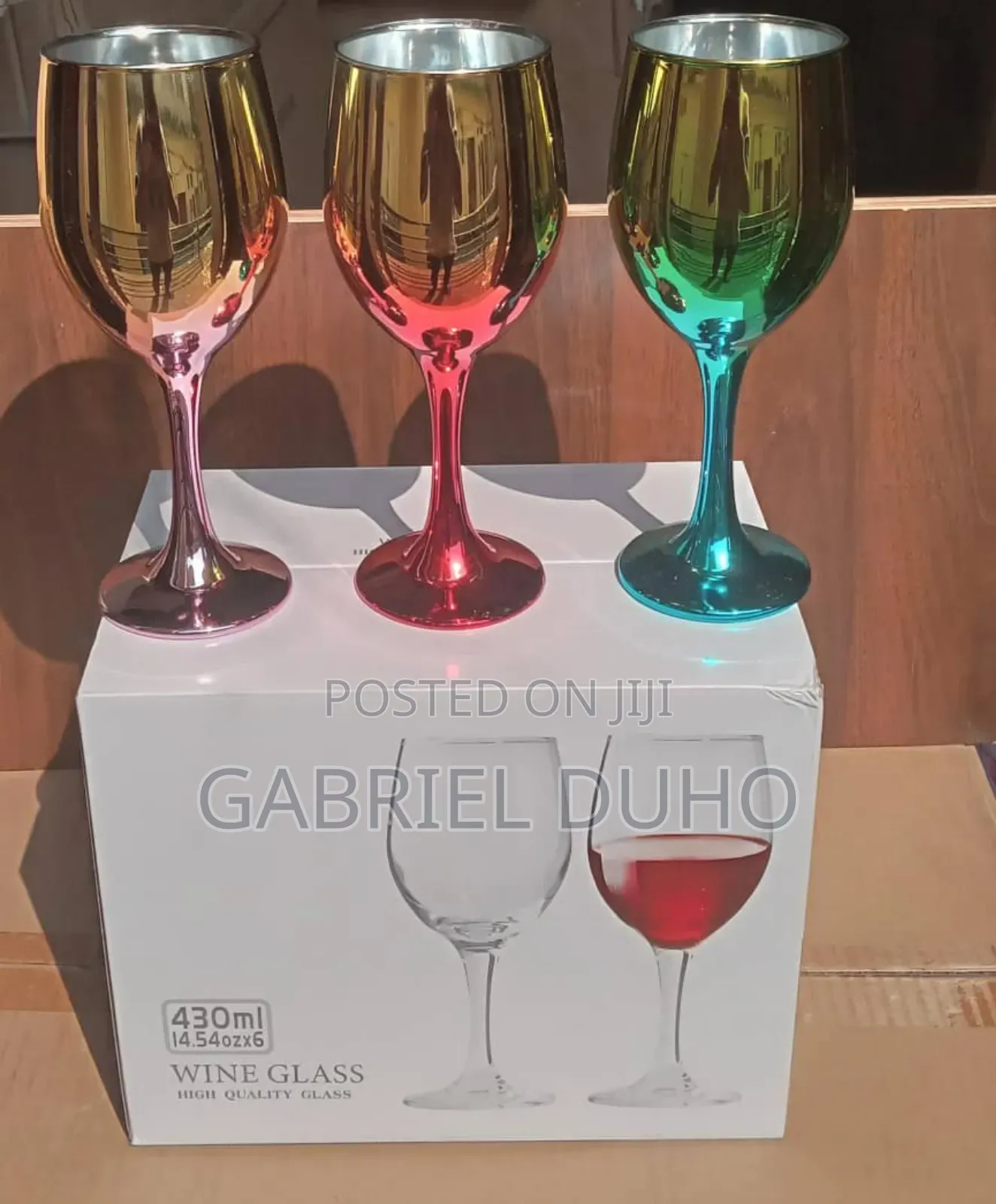 Coloured Wine Glasses
