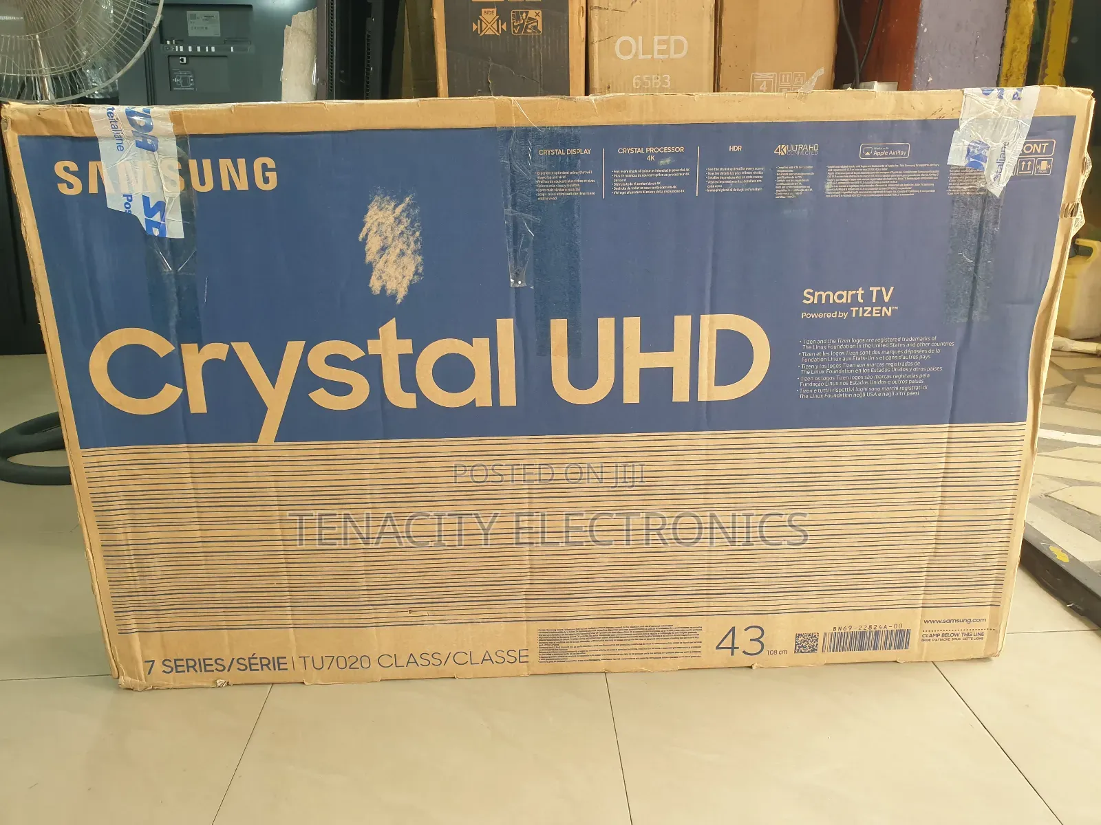 43"Samsung Uhd HDR Smart Satellite TV