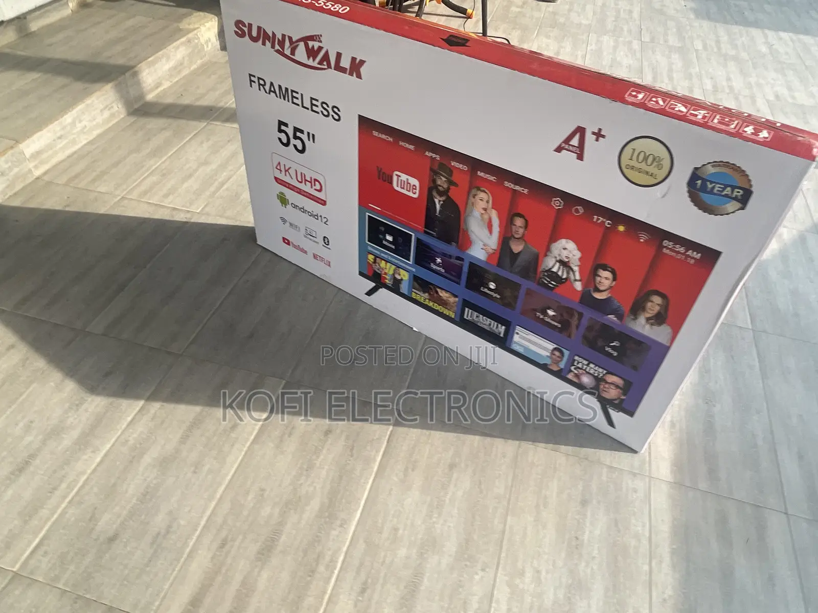 Buy Sunnywalk 55′′ 4K Ultra HD Android Smart Bezel-less TV