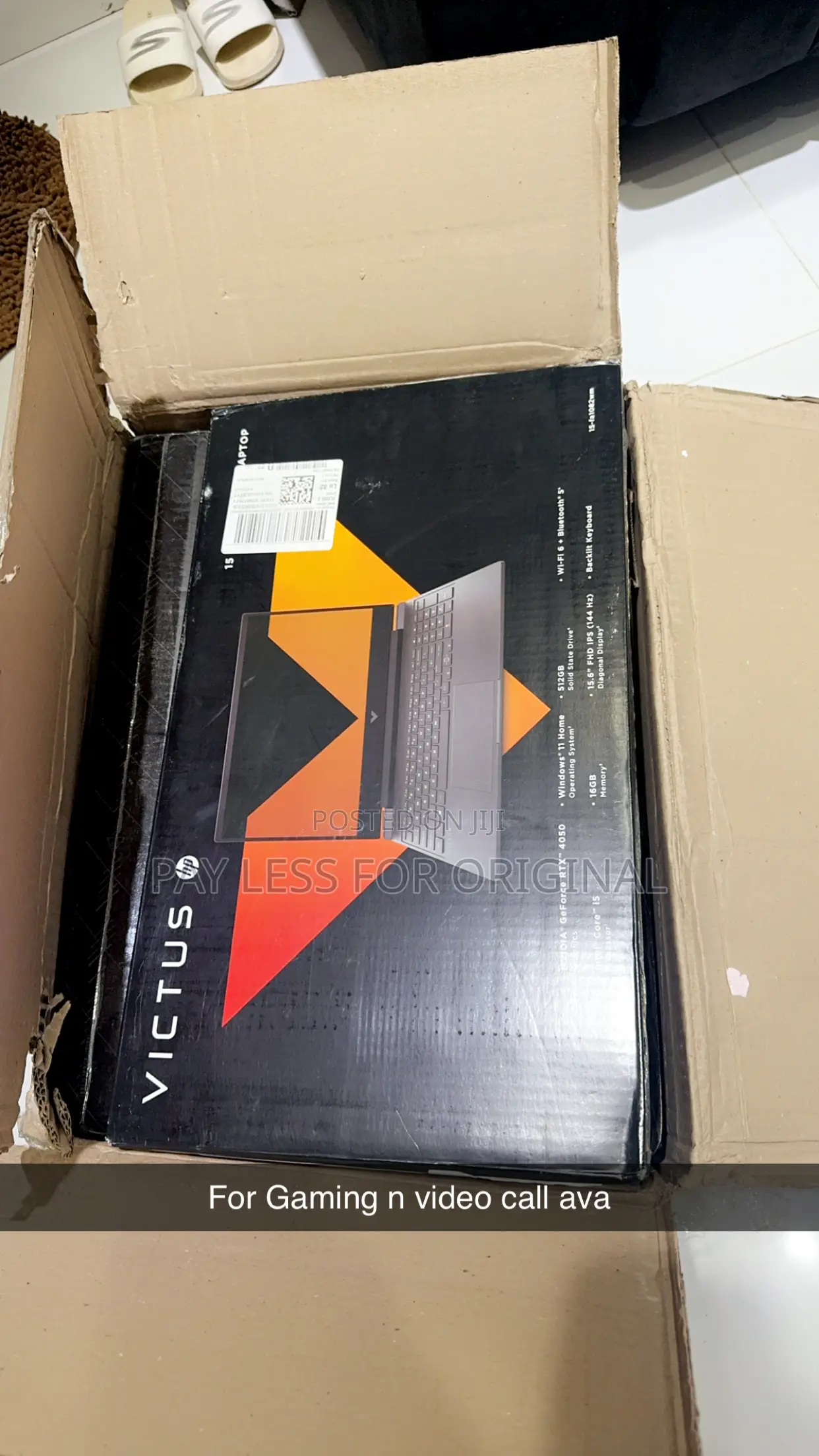 New Laptop HP Victus 15 8GB Intel Core I5 SSD 512GB