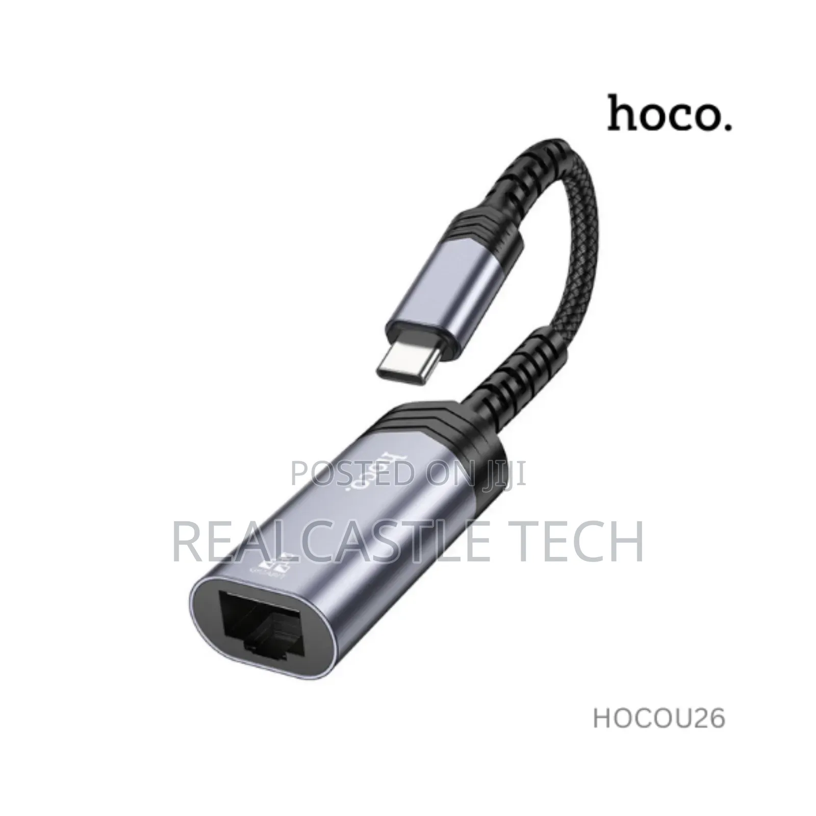 Hoco Portable OTG Ethernet Adapter. Usb-C to Rj45