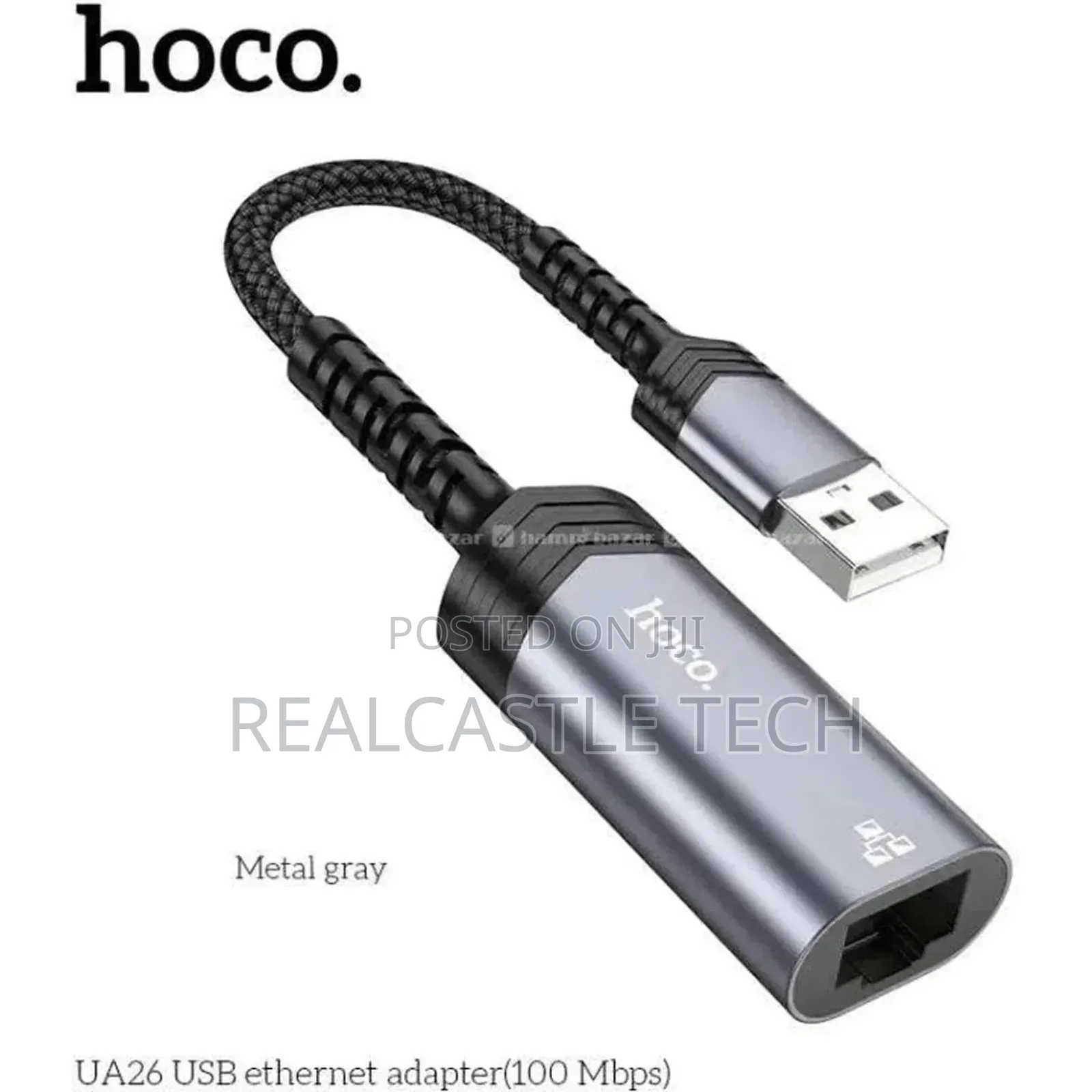 Hoco Portable OTG Ethernet Adapter. Usb-C to Rj45