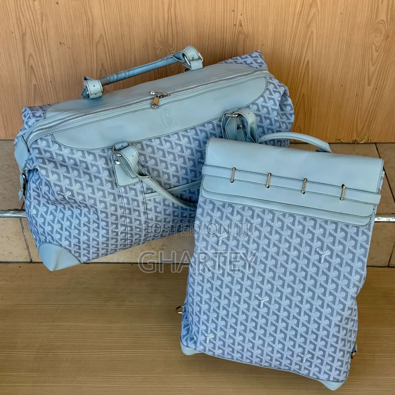 Goyard Bagpack Duffle Bag Set