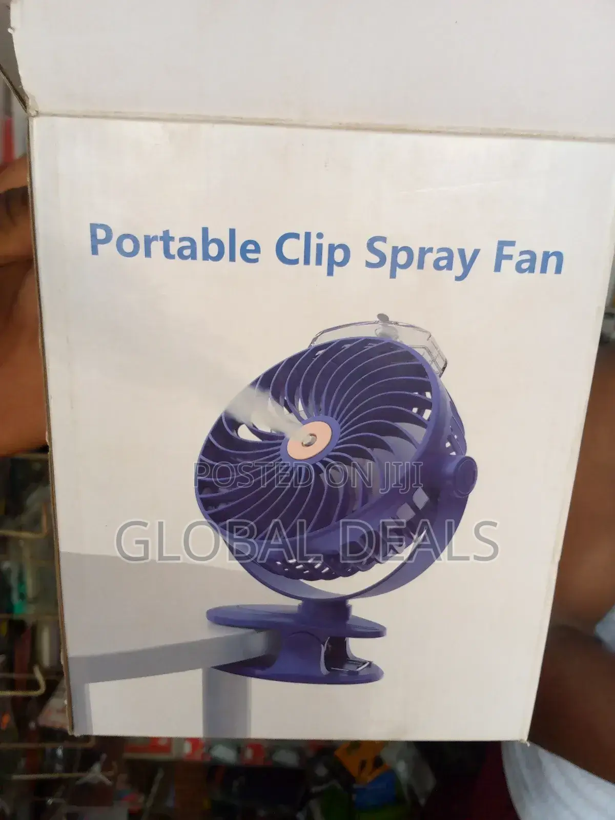 Clip Fan With Water Spray. Rechargeable