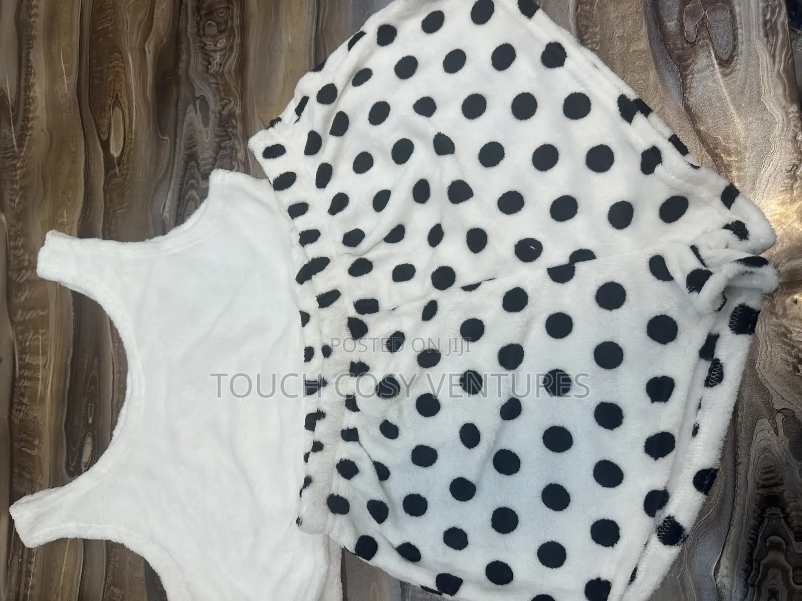 Fluffy Fashionable Top and Short Sleepwear/ Walkabout