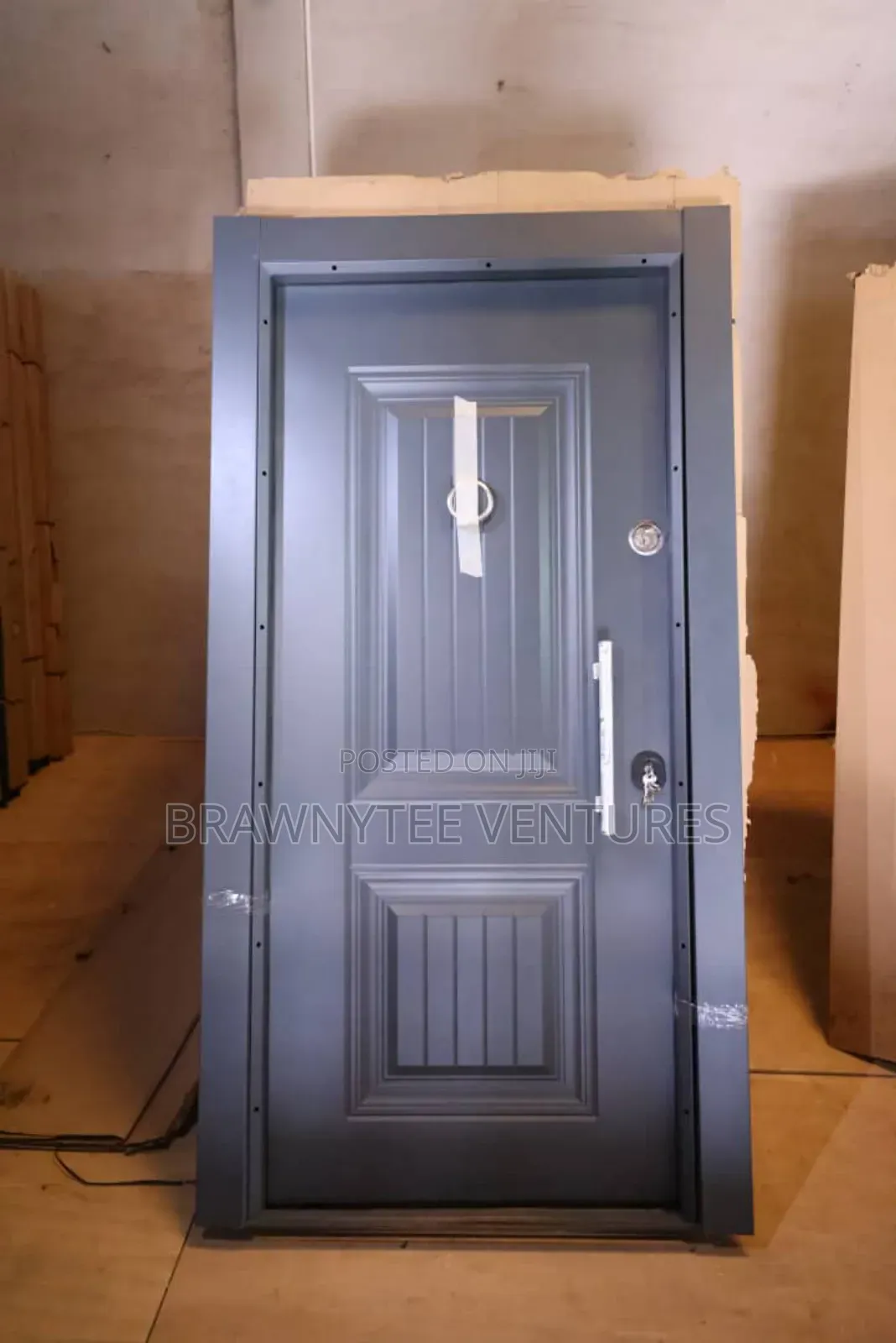 Grey Full Steel OH Security Doors