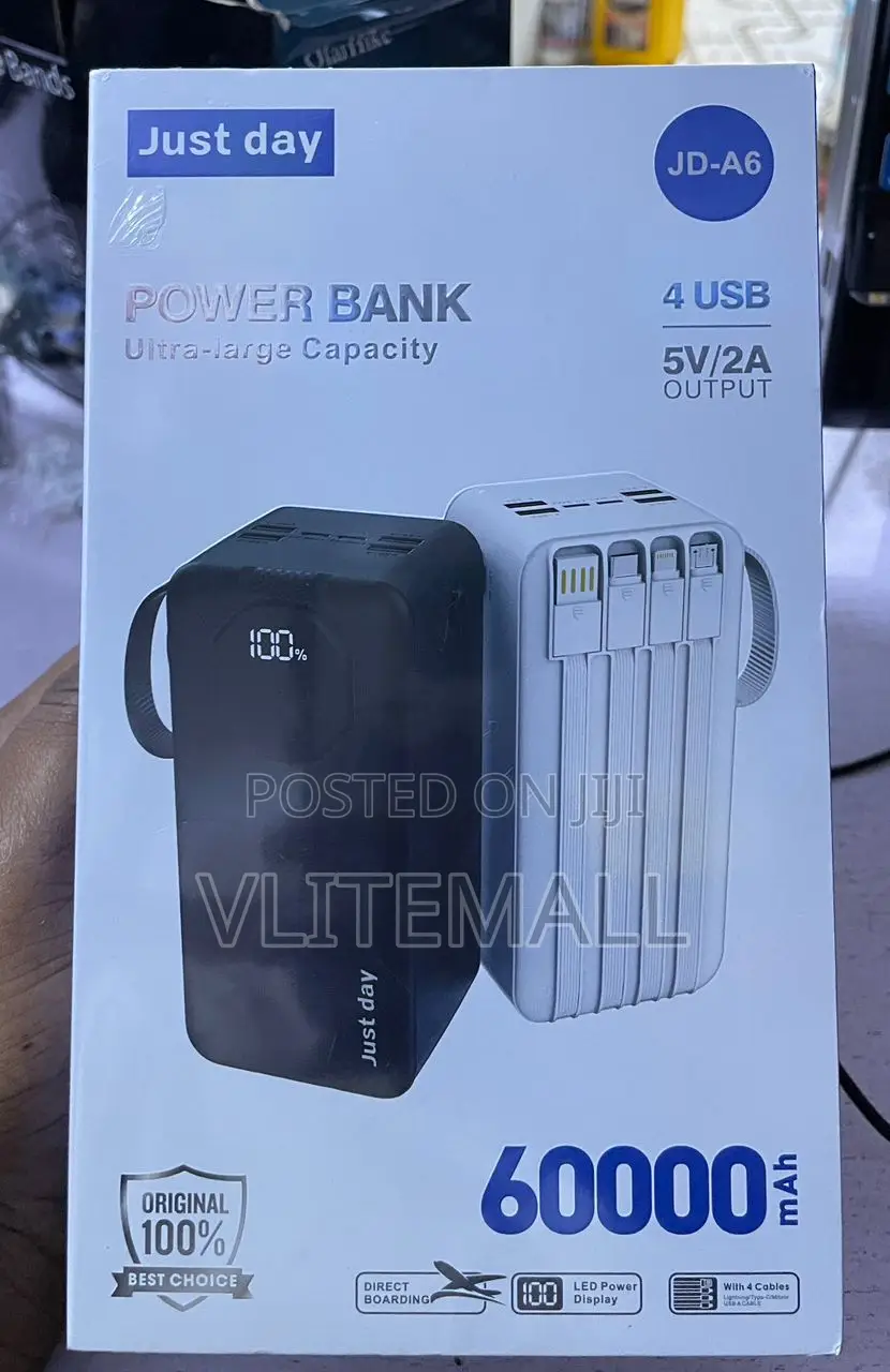 Premium 60,000 Mah Capacity Power Bank