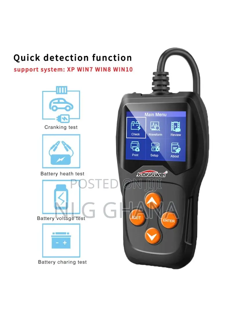 12V Car Battery Tester 100 to 2000cca 12 Volt Battery Tools