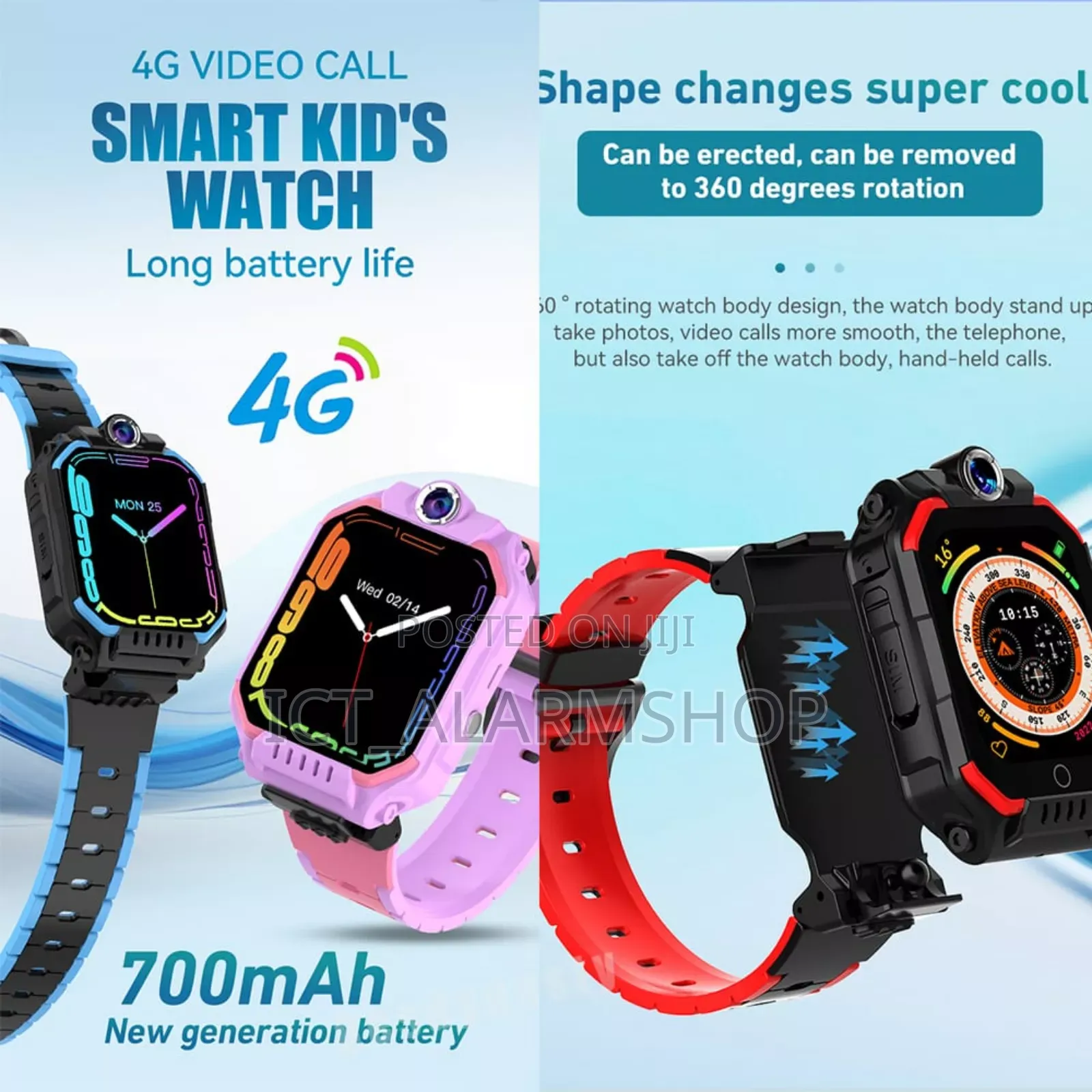 Digital Video 4G Tracker Watch