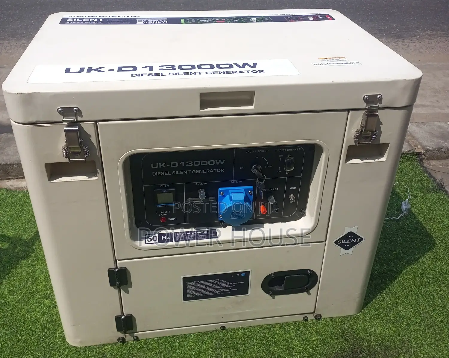 New Miles UK Generator 10kva 13000w 230v Key Start Generator