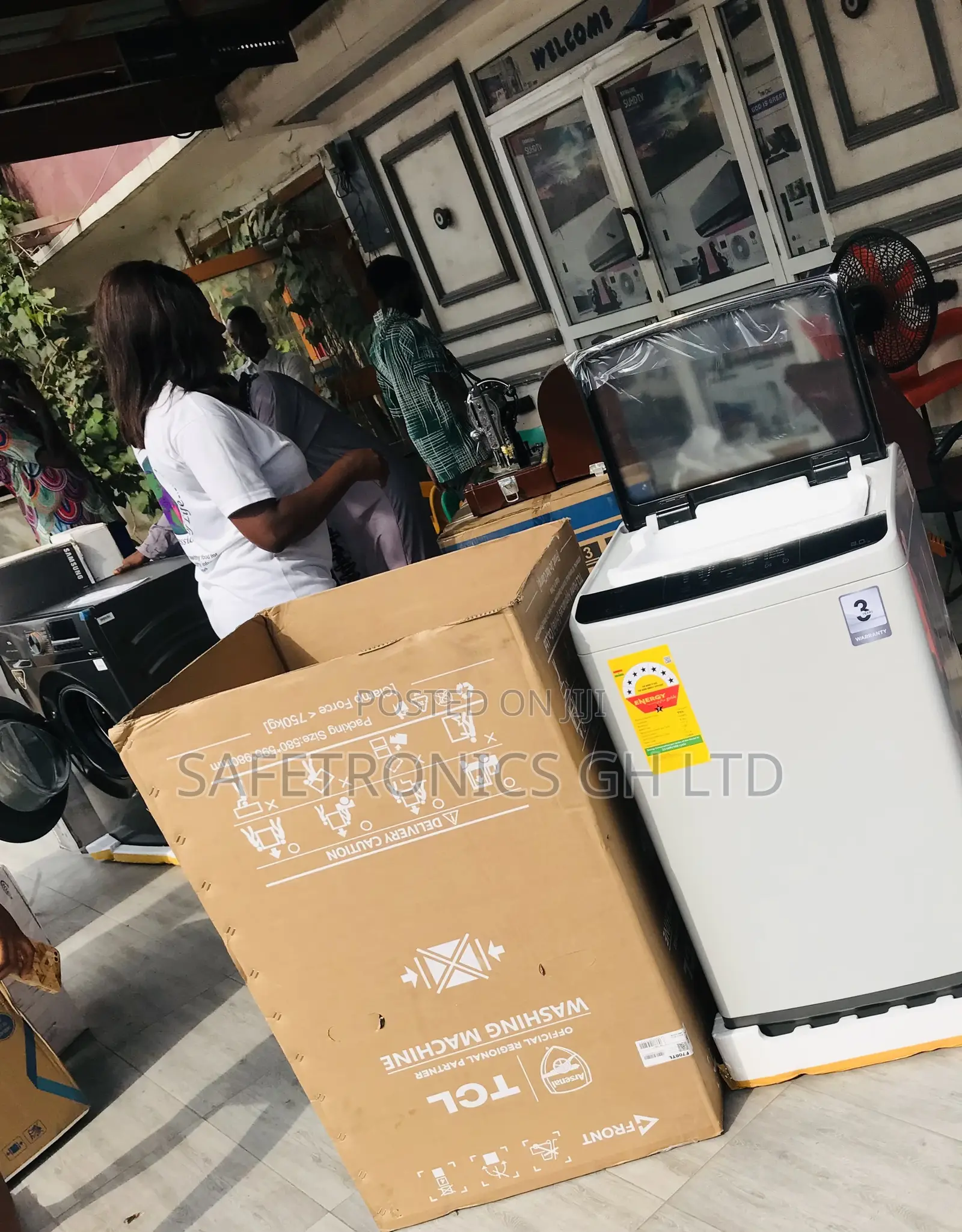 Essential TCL 8kg Topload Semiauto Gray Washingmachine