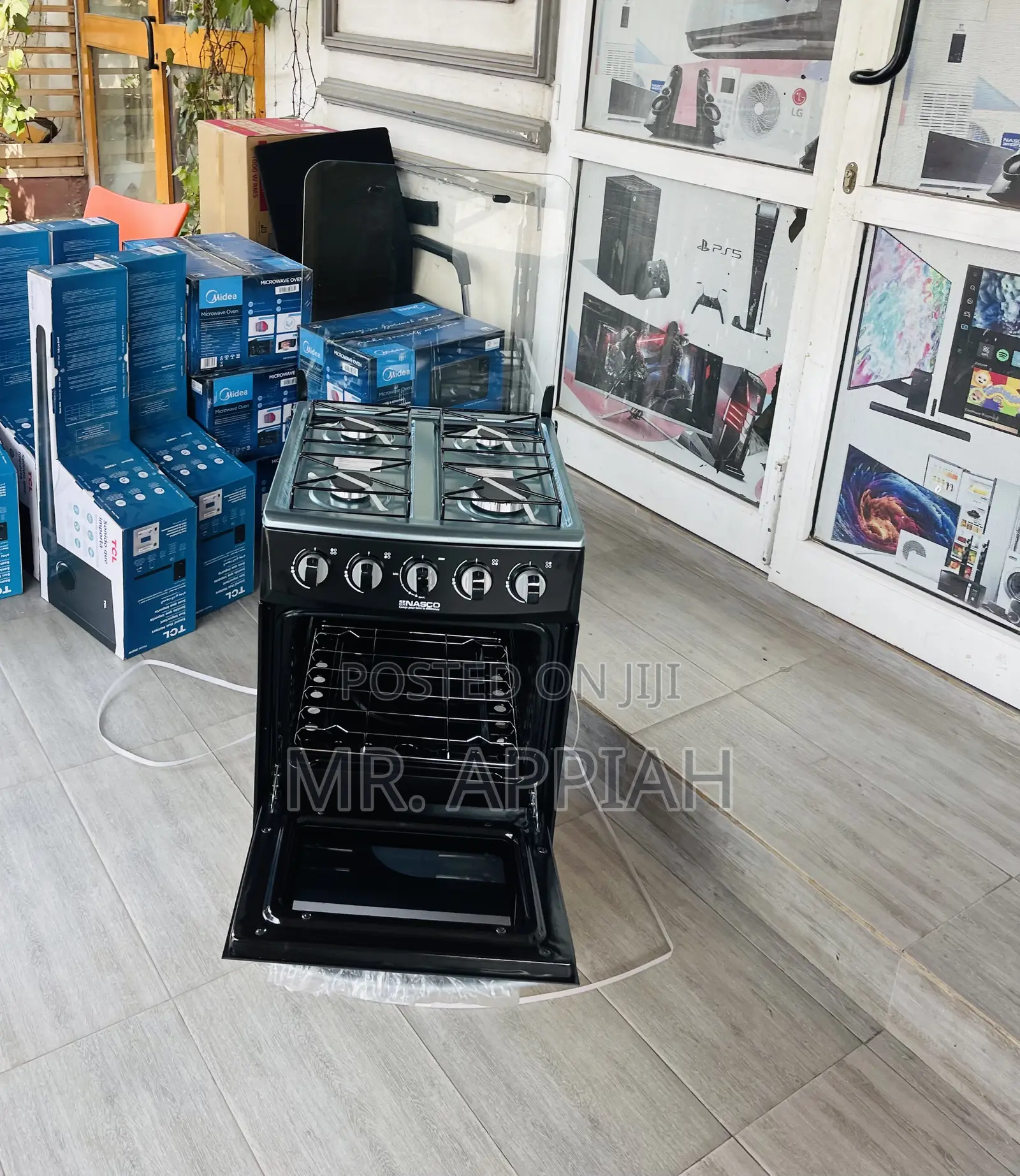 Shop Classic Nasco 50x50cm 4 Gas Burner(Black) 