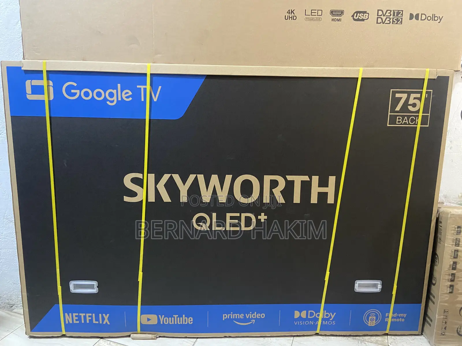 Skyworth 75”Qled Smart Digital Satellite Tv