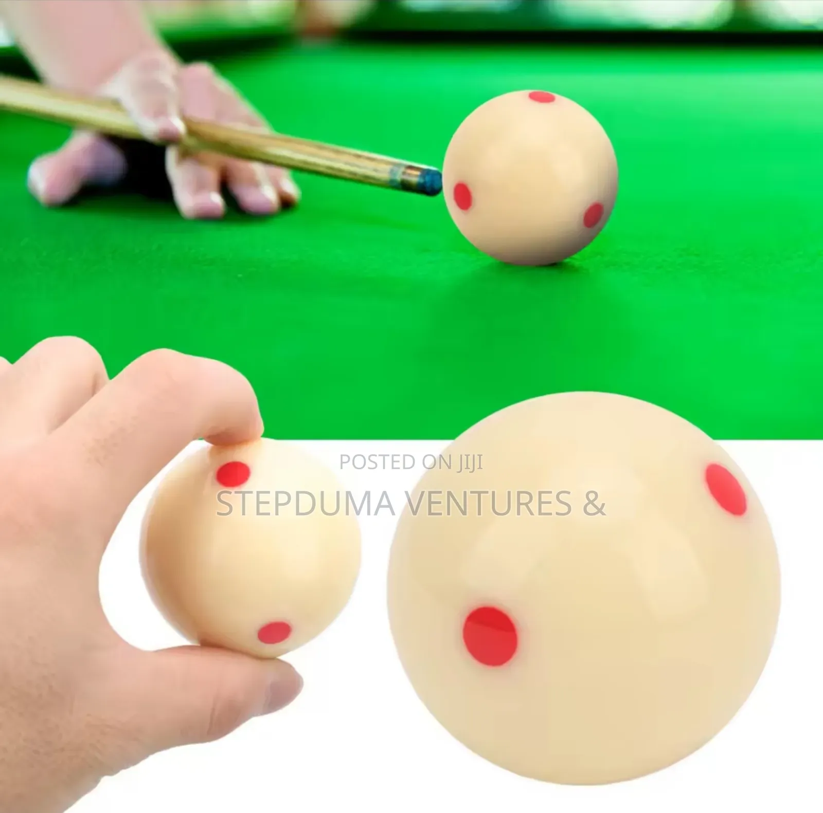 White Cue Ball for Big Table/9ft Marble Pool
