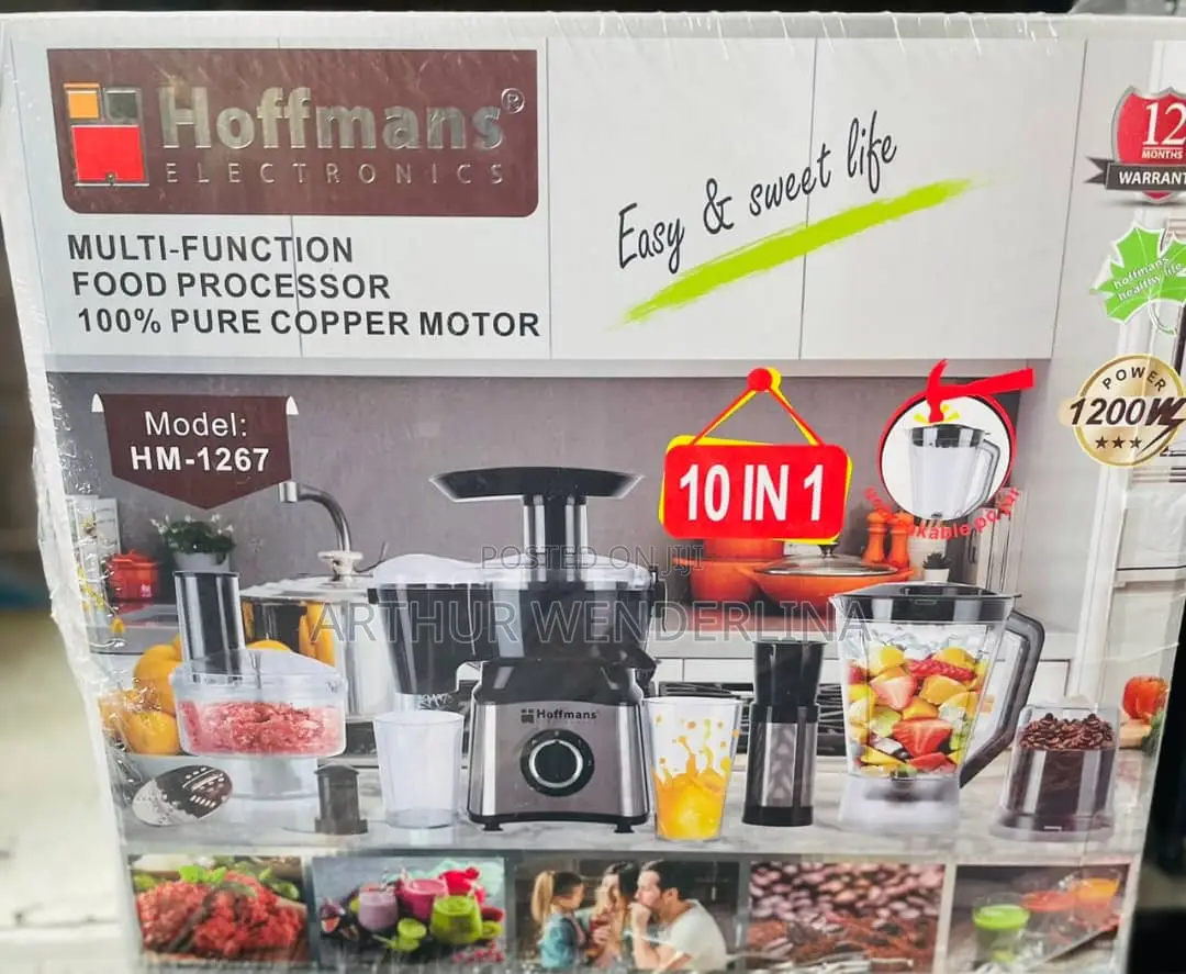 Hoffmans 10 in 1 Blender Extractor Mincer Food Processor