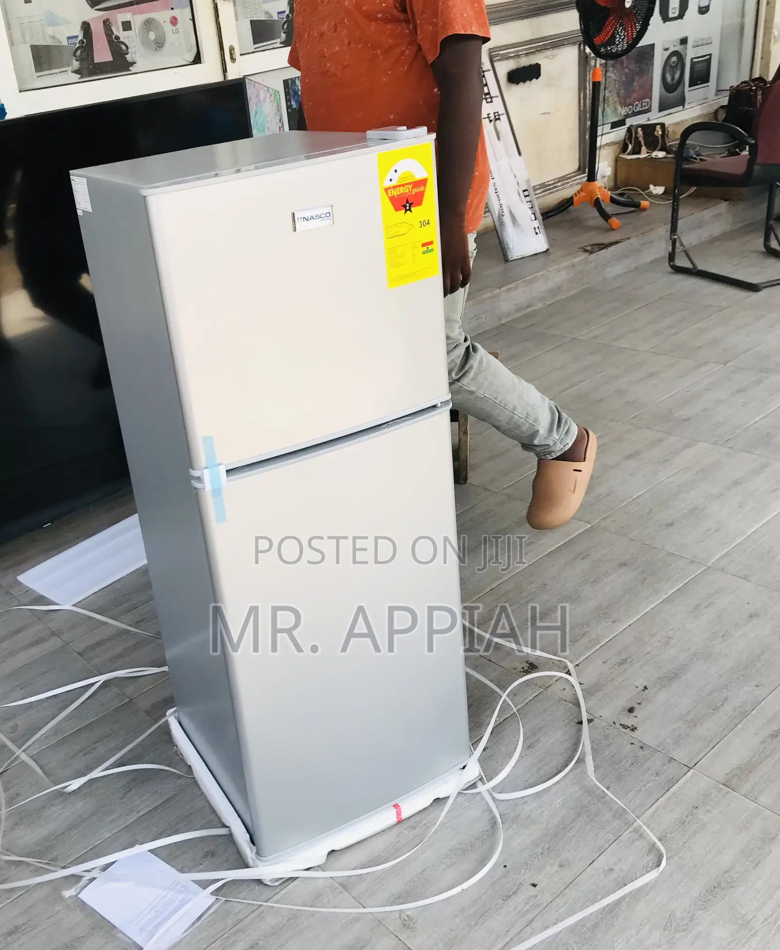 Durable Nasco NASF2-18 Kd 2 Door Electric Fridge(Silver)