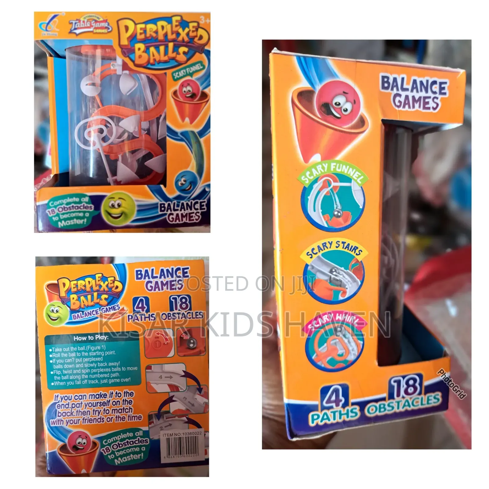 Perplexed Ball Balance Game (18 Obstacles 4 Paths) 3 Years +