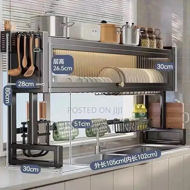 Over Sink Dustproof Draining Rack