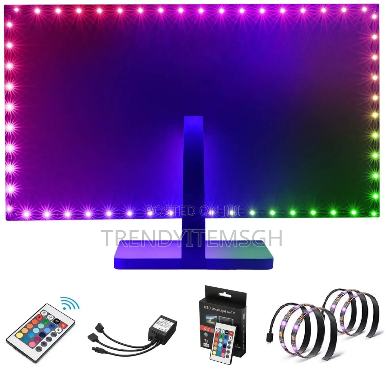 2m USB Strip Light Multicolored