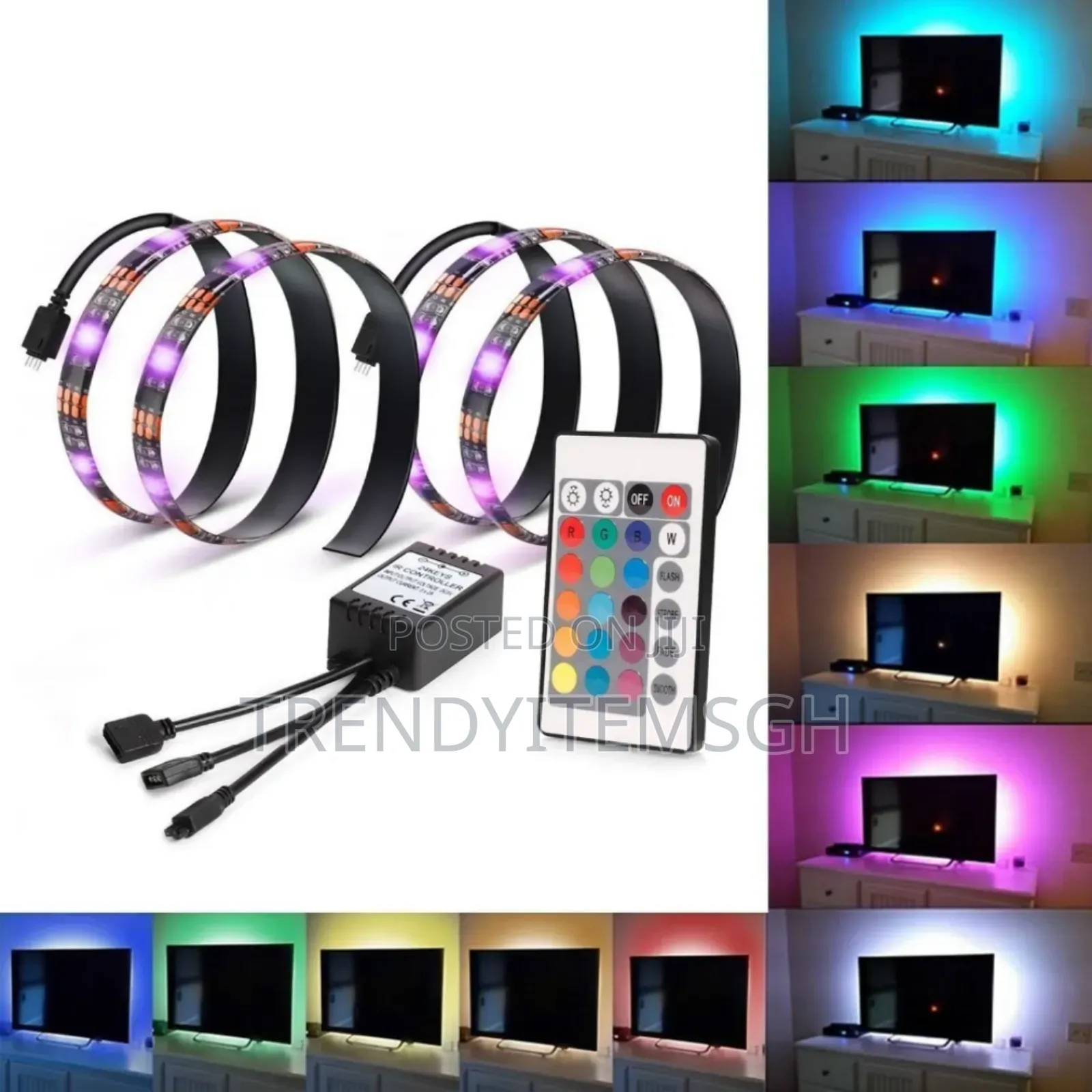 2m USB Strip Light Multicolored