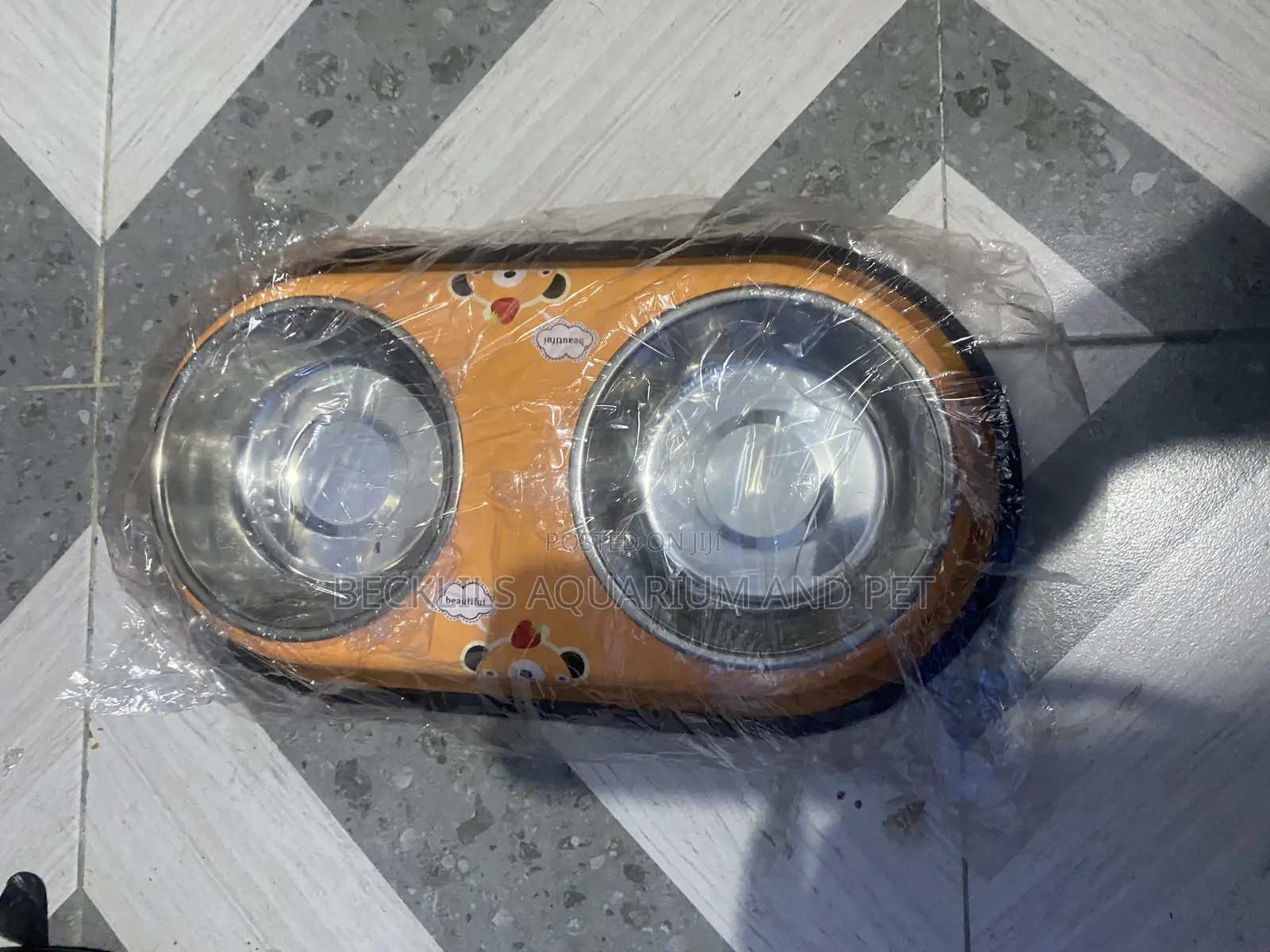 2 in 1 Orange Dog Bowls