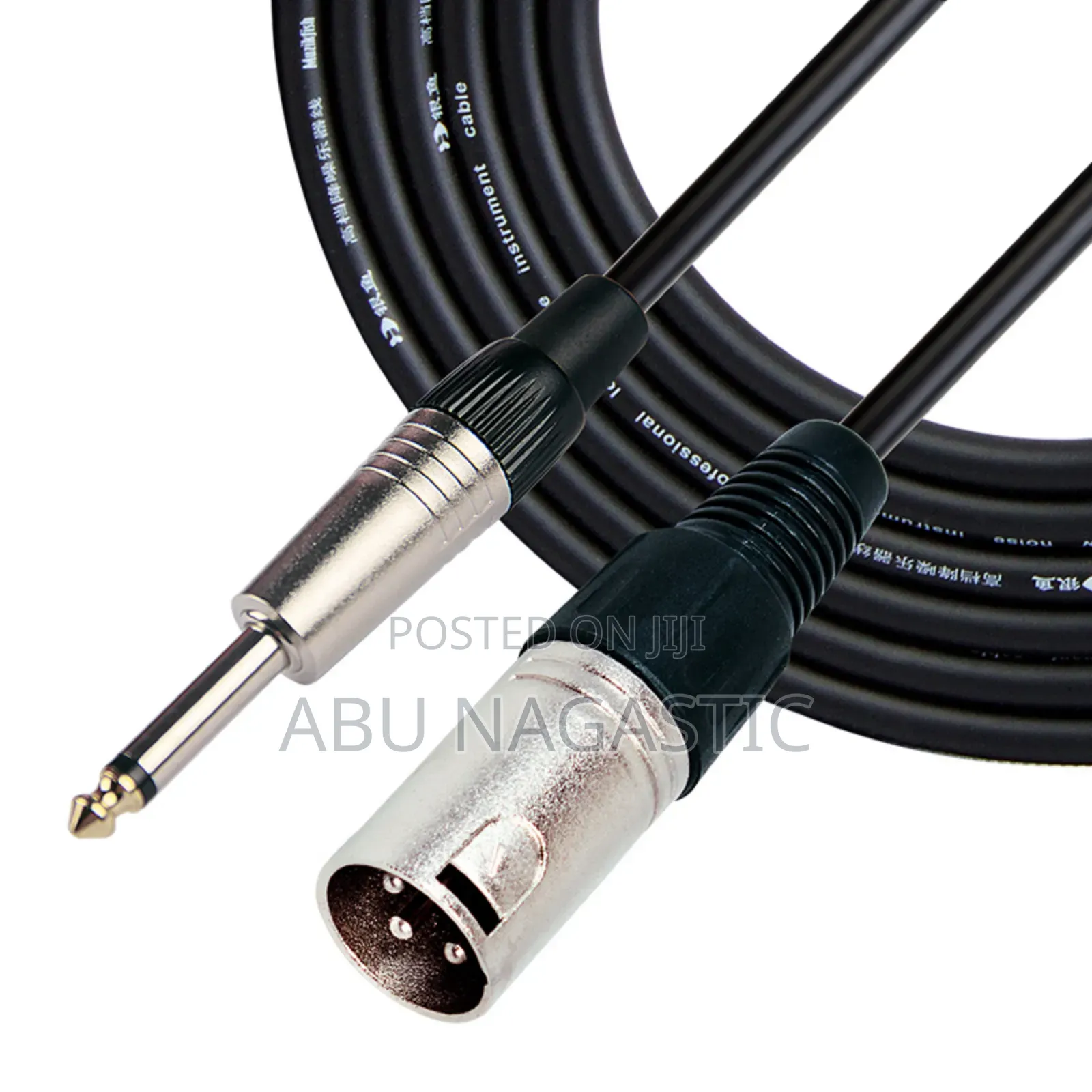 Male XLR 3 Pin to TRS Audio Jack Cable