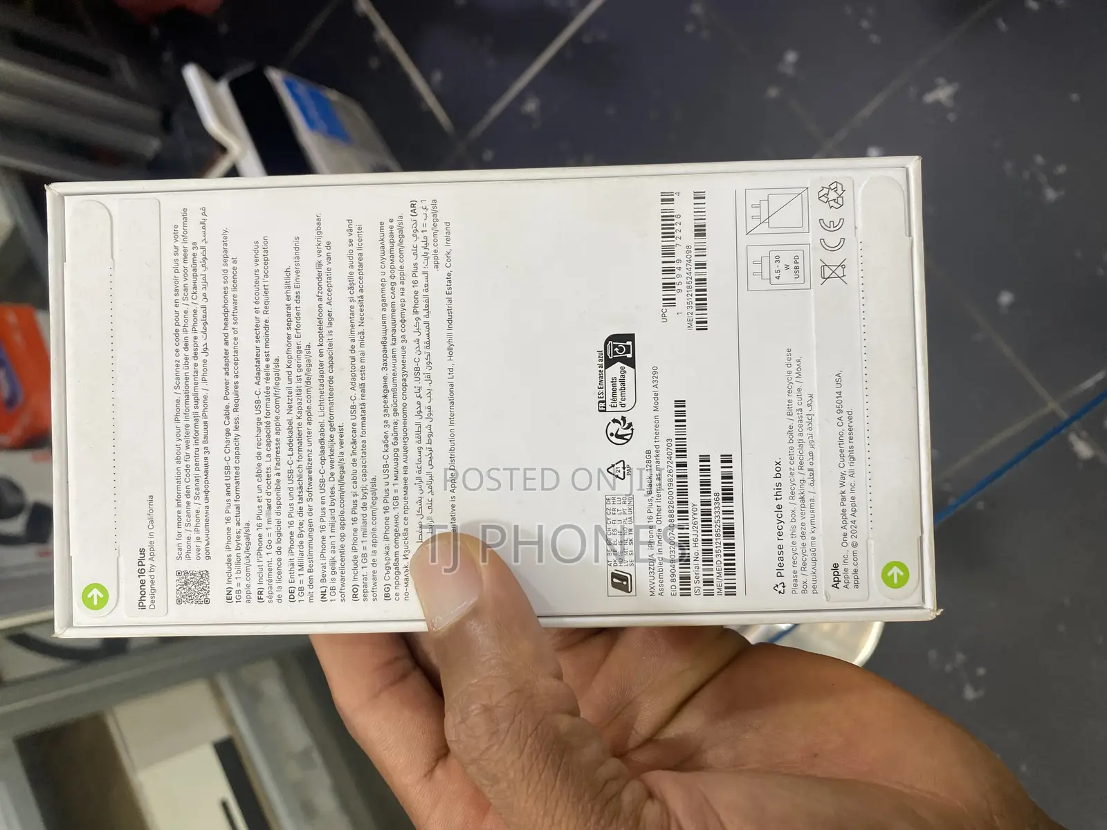 New Apple iPhone 16 Plus 128 GB Black