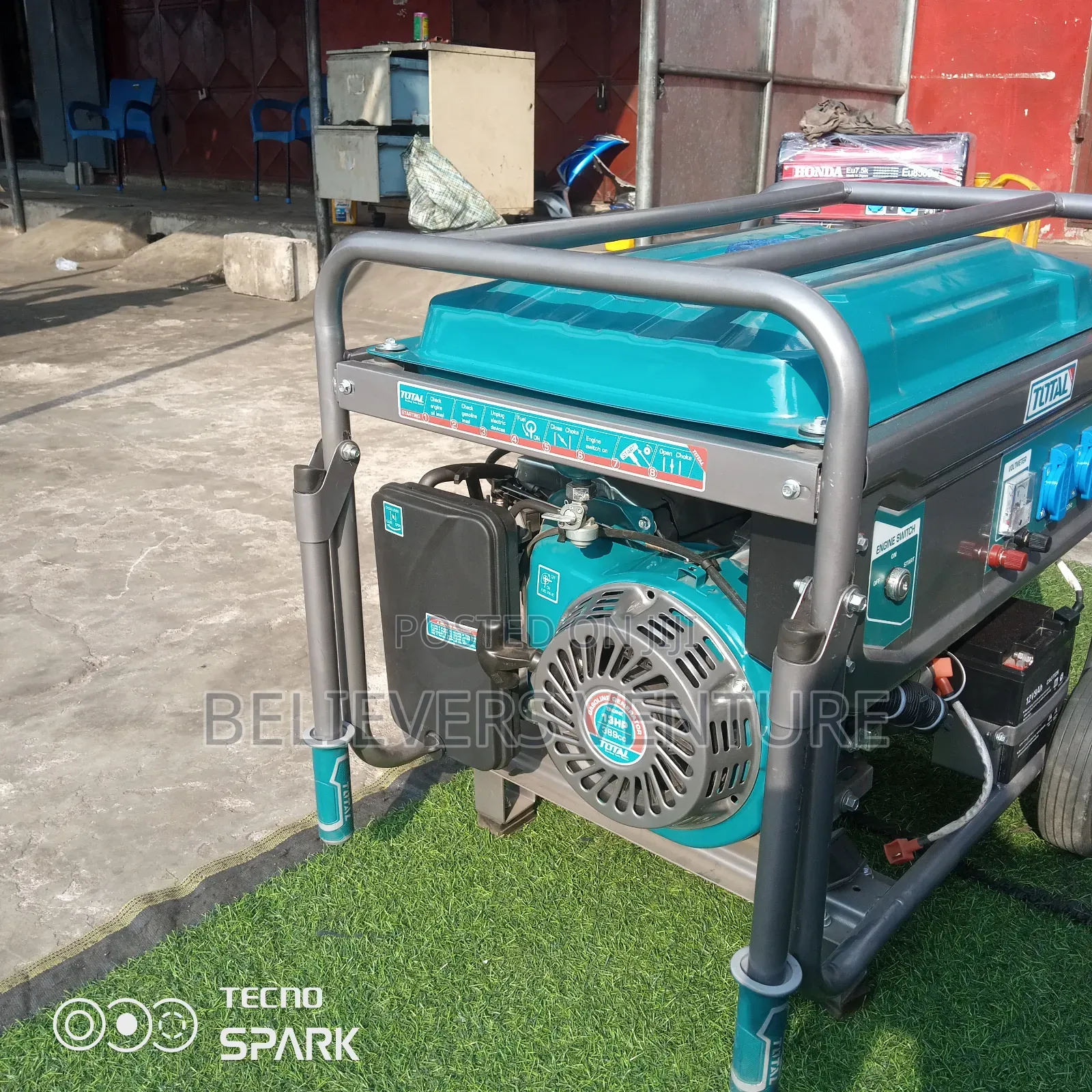 Moveable 10kva Silent Generator Petrol Generator Total