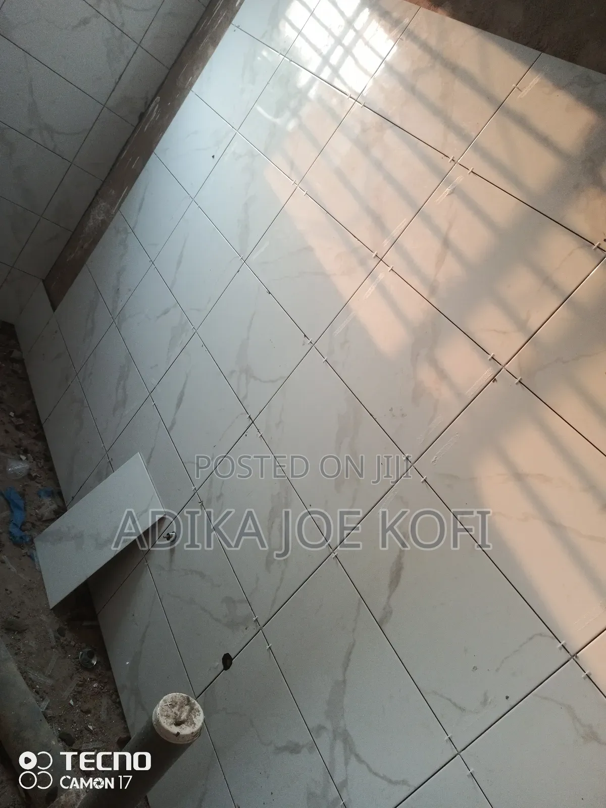 Tiles Workers Decorative Floor
