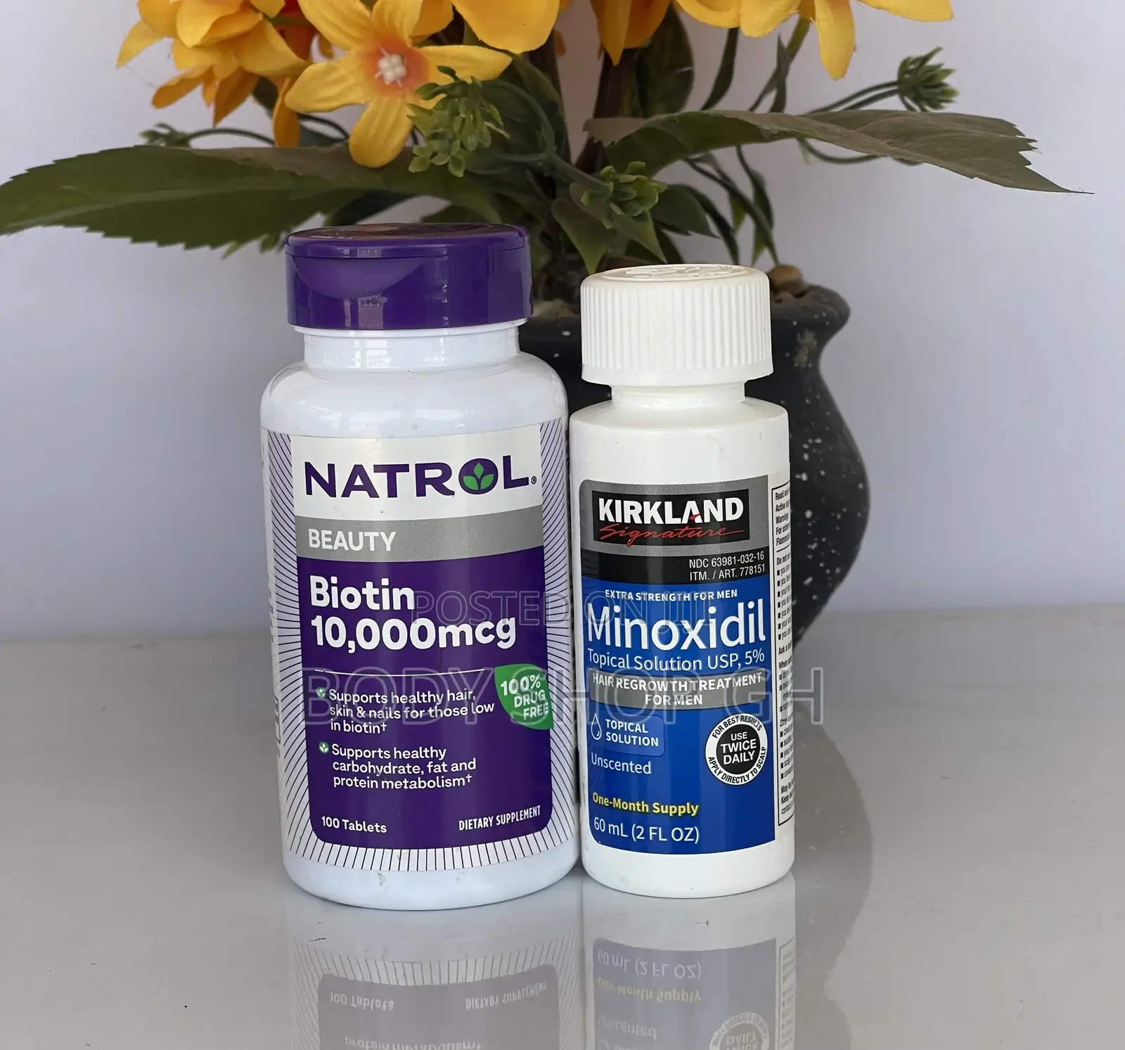 Kirkland + Biotin Hair and Beard Growth Combo Pack