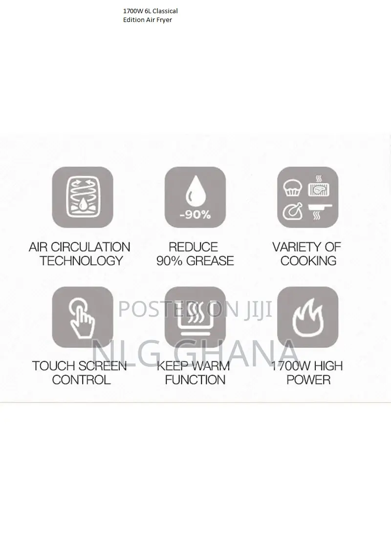 1700W 6L Classical Edition Air Fryer